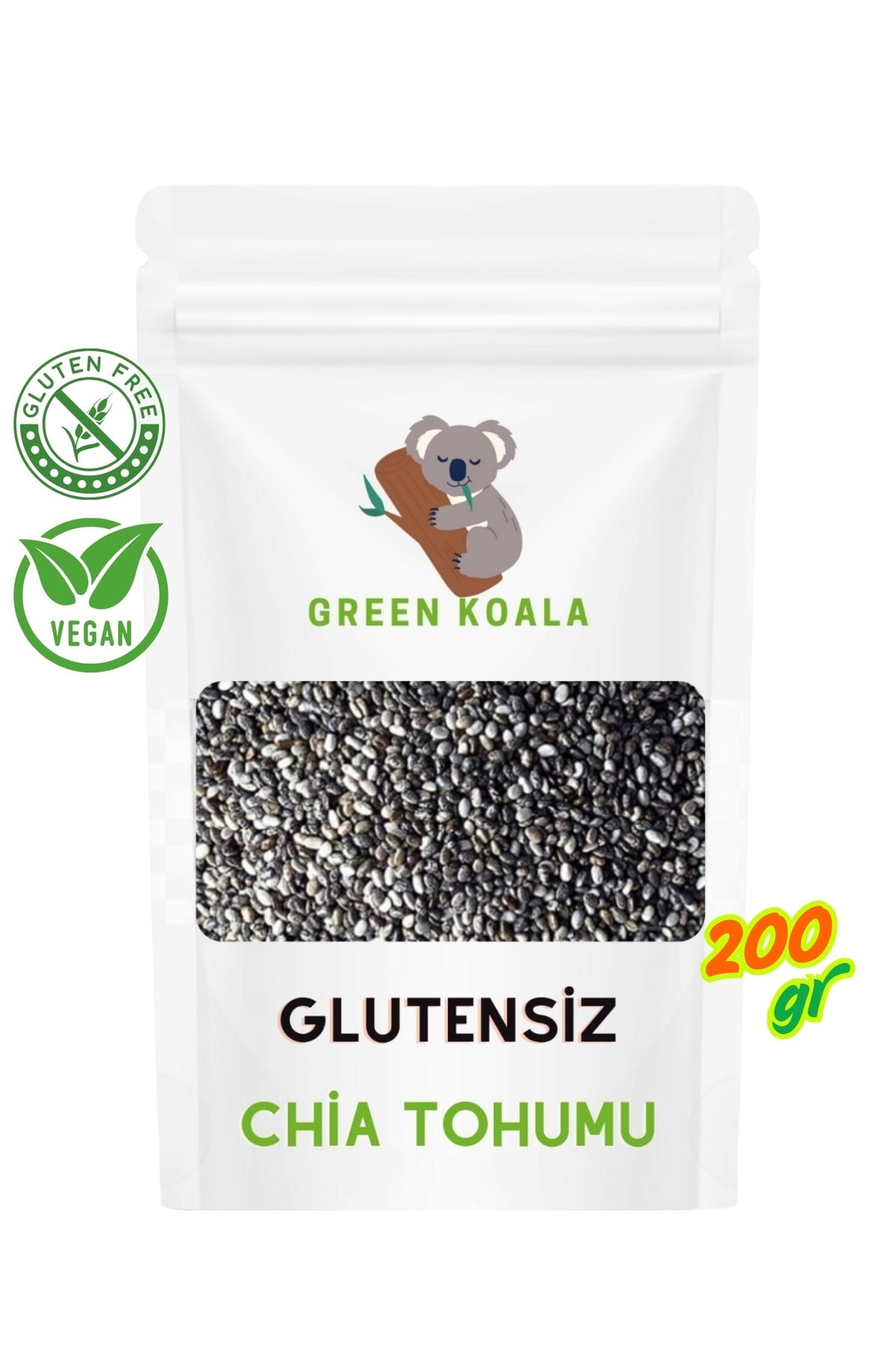Chia Tohumu 200 gr , Organik , Gluten Içermez