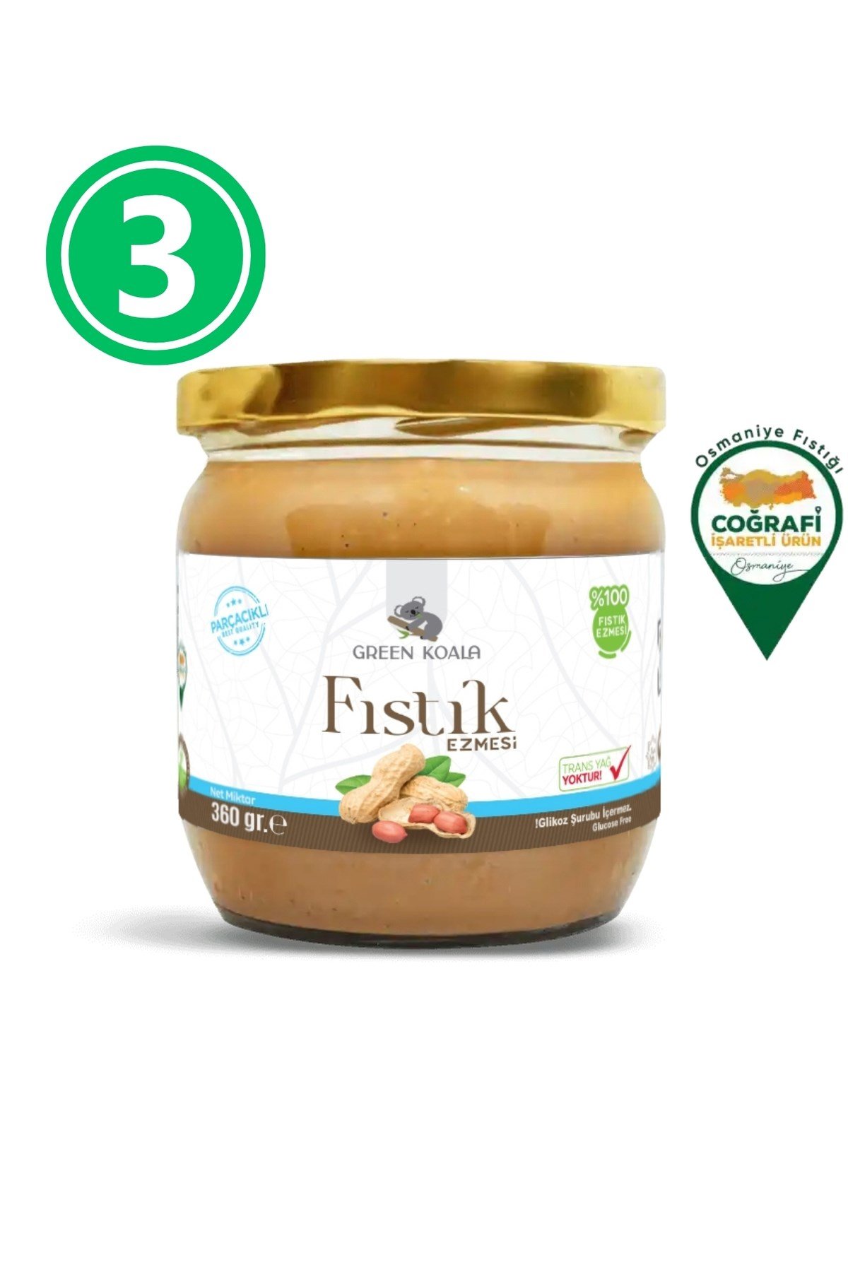 Fıstık Ezmesi 360 gr 3 Adet