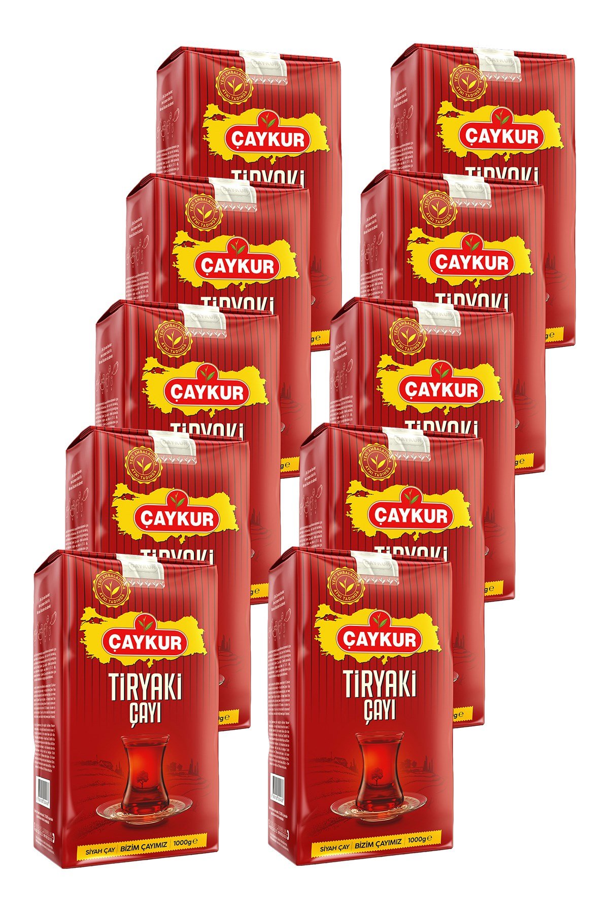 Tiryaki Dökme Çay 1000 gr. 10'lu Paket