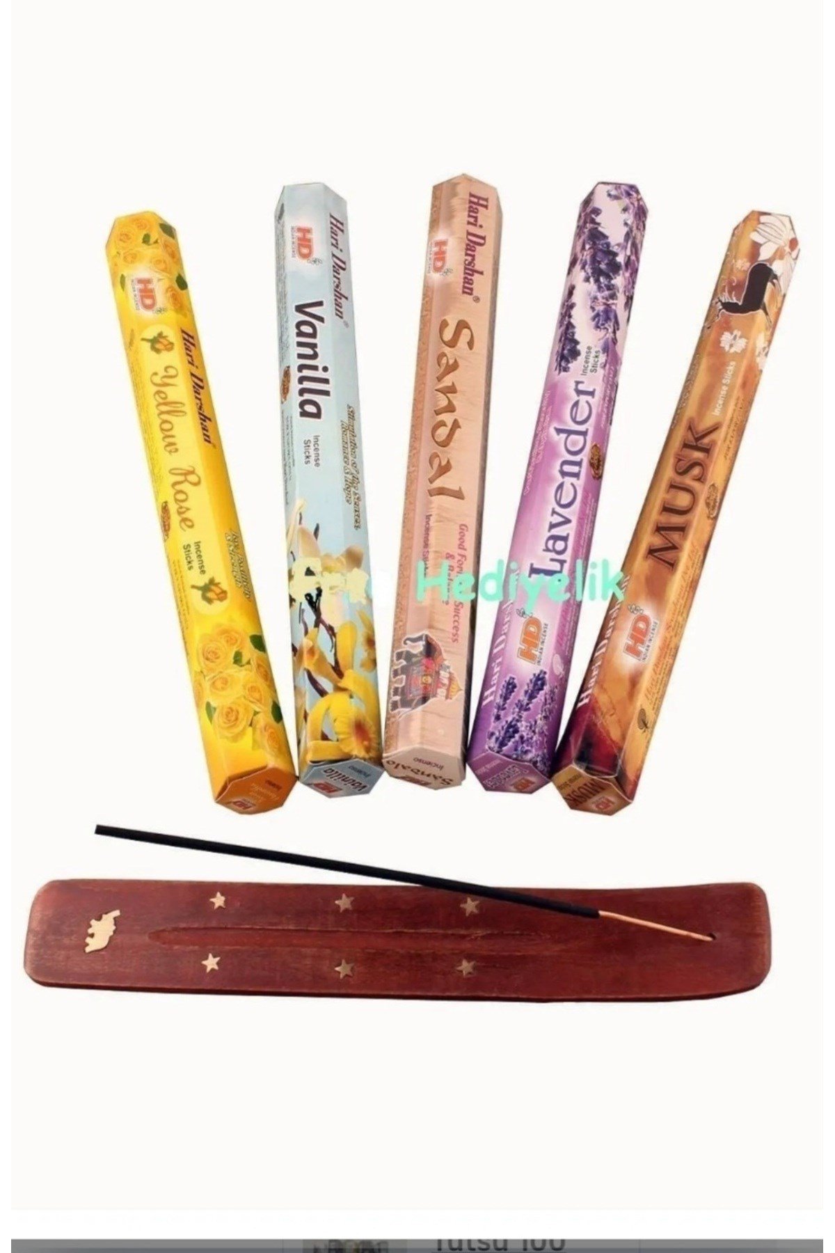Tütsü 100 Çubuk 5 Paket Özel Seçim Tütsü Doğal Tütsü Kayığı