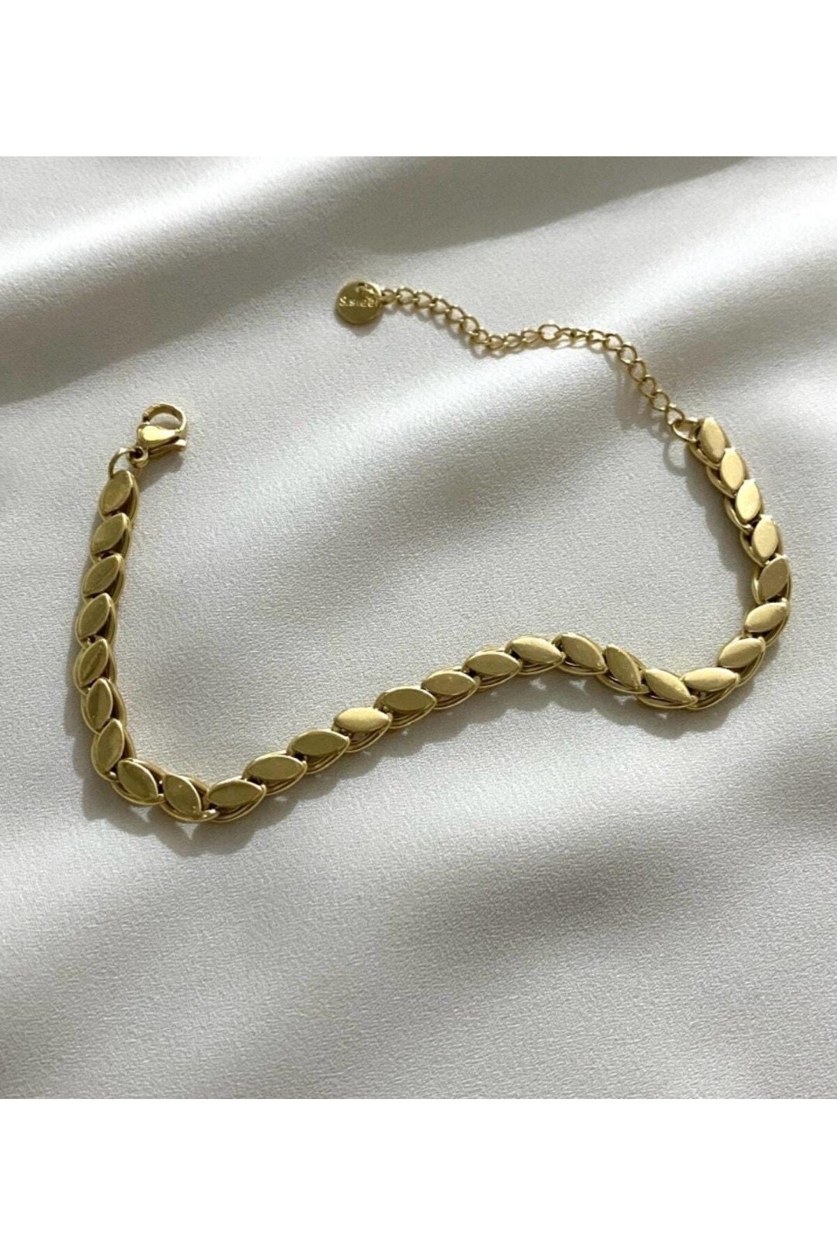 316.L Çelik gold arpa bileklik