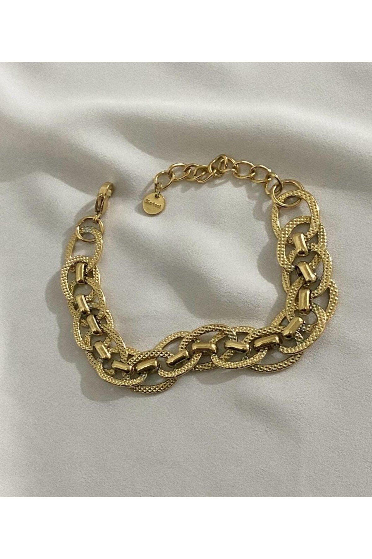 316.L Çelik rubby gold bileklik