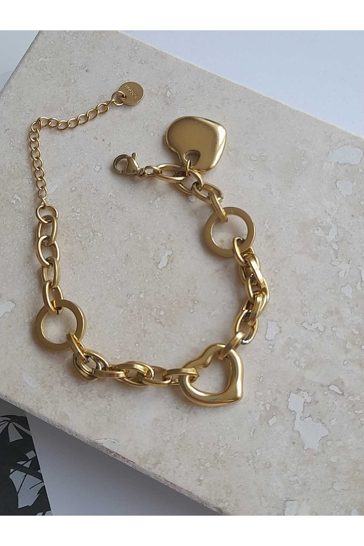 Çelik 316.L Kalp Charm Bileklik