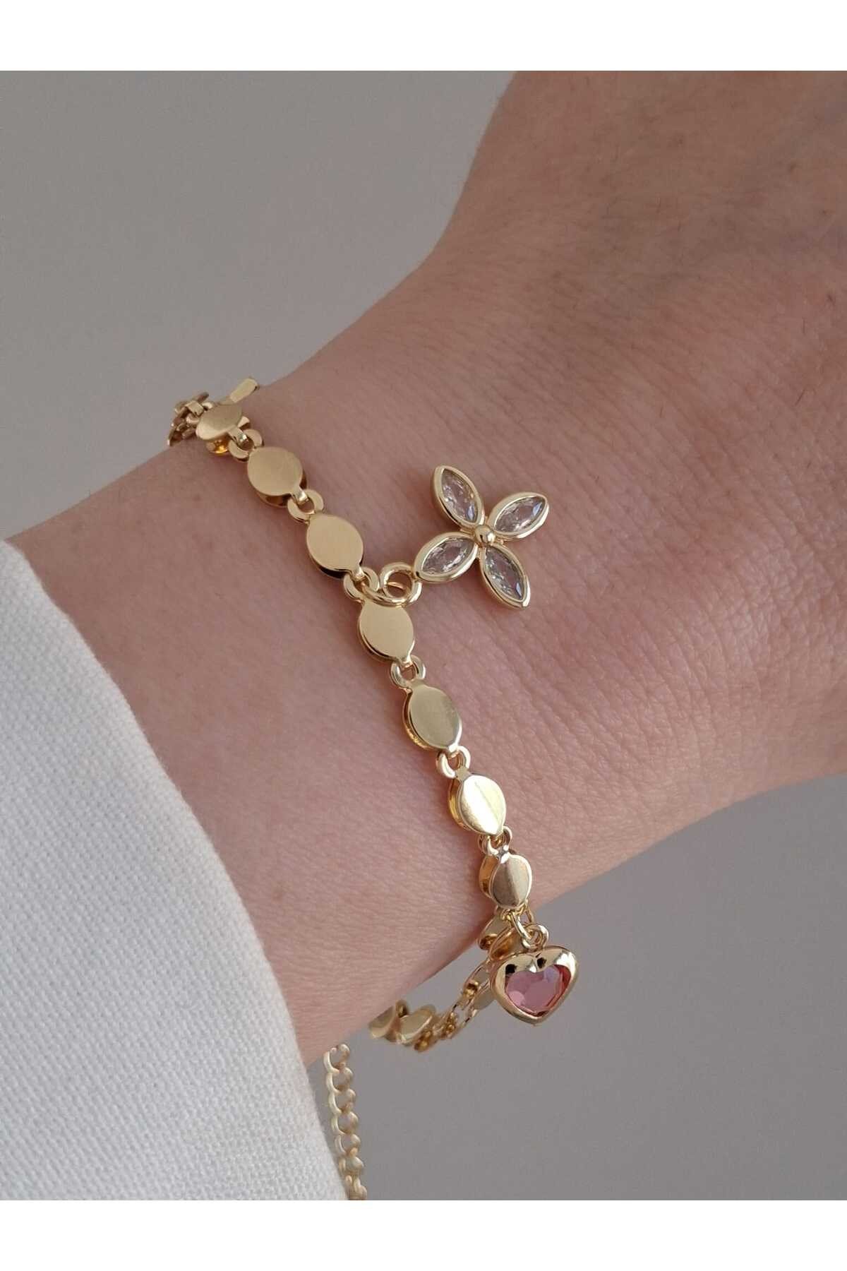 Çelik Charm Gold Stainless Steel Logolu Kararmalara Karşı Dayanıklıdır 17+5cm
