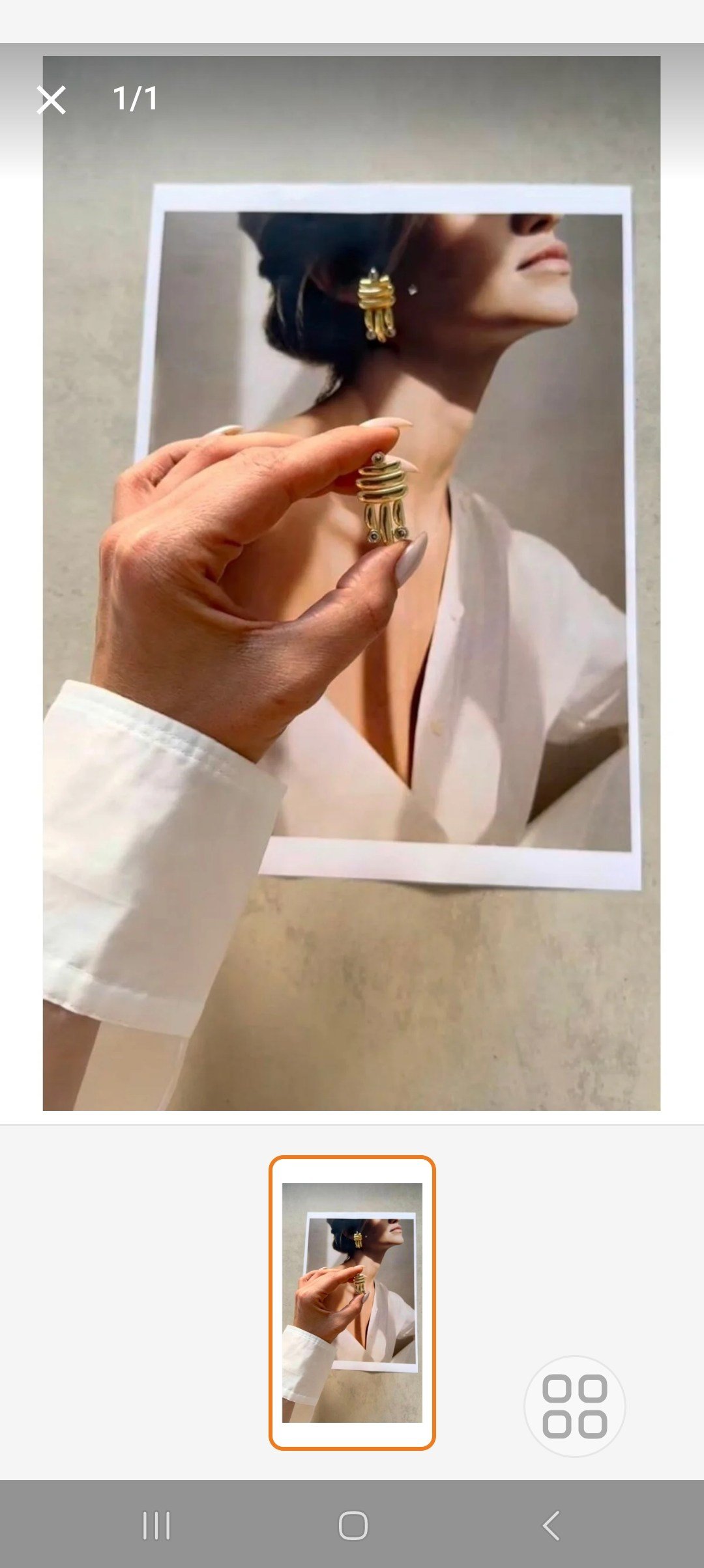 Çelik Luss Gold Küpe