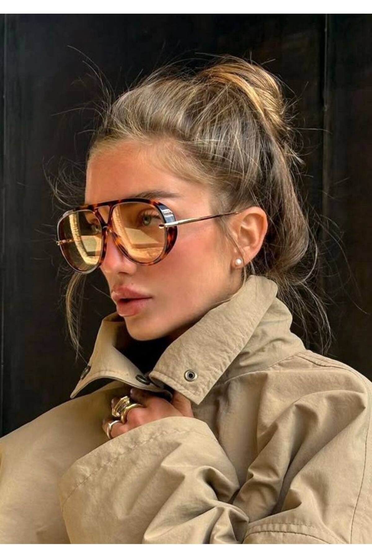 Damla Model Leopar Güneş Gözlüğü