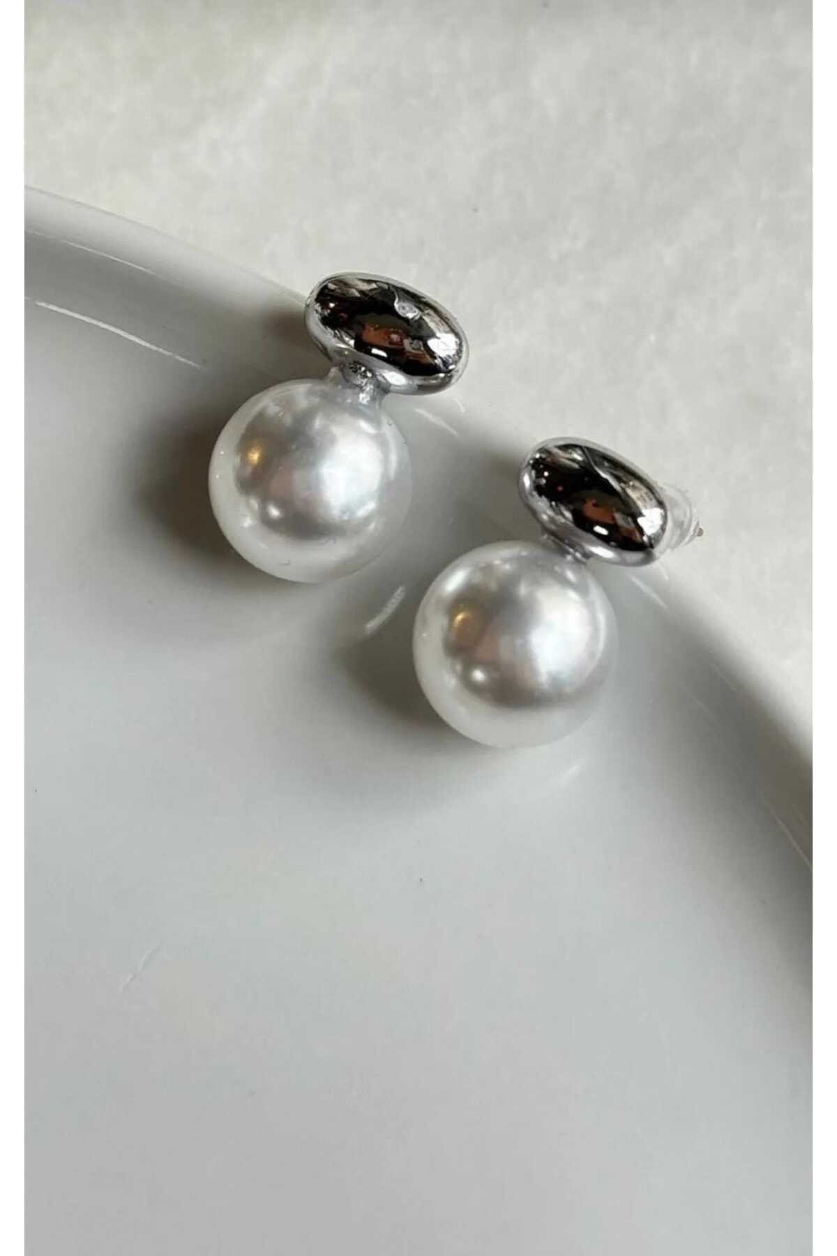 Elegant Pearl gümüş küpe