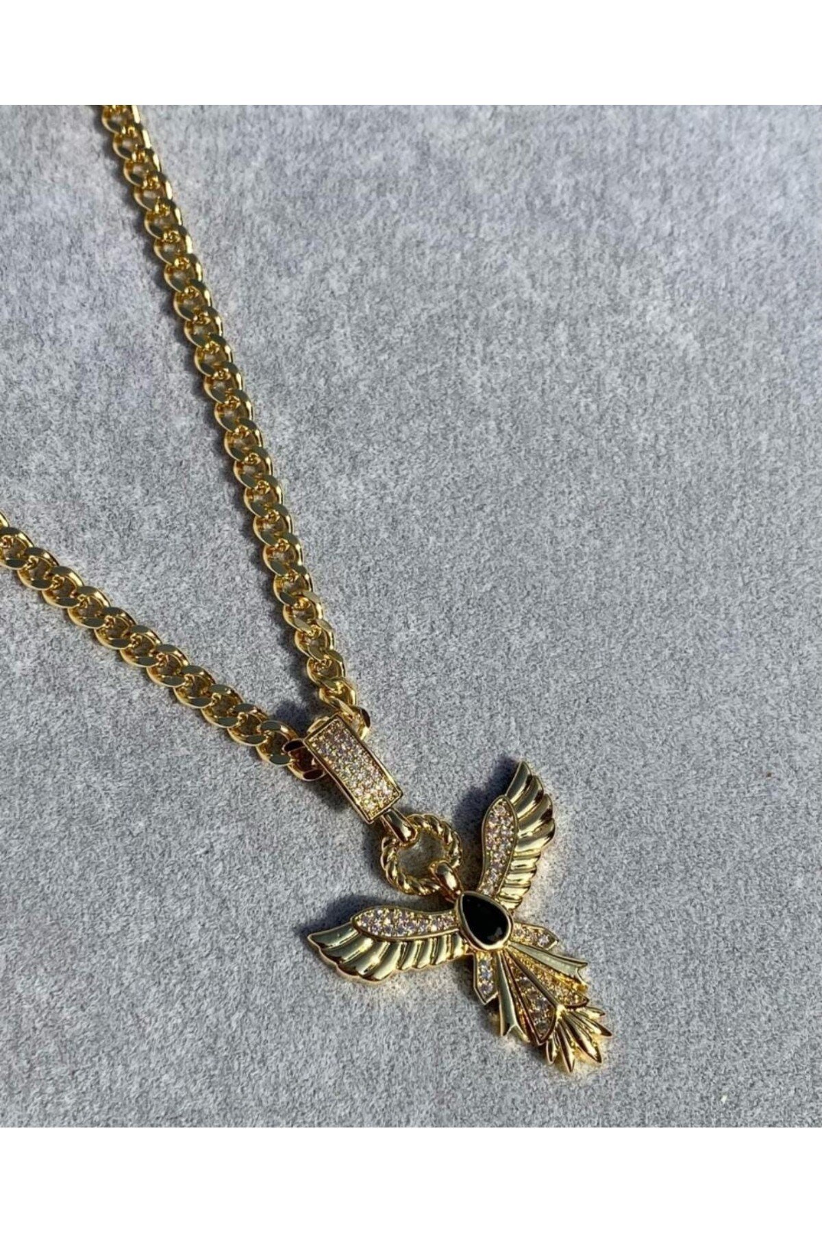 Gold anka kuşu kolye