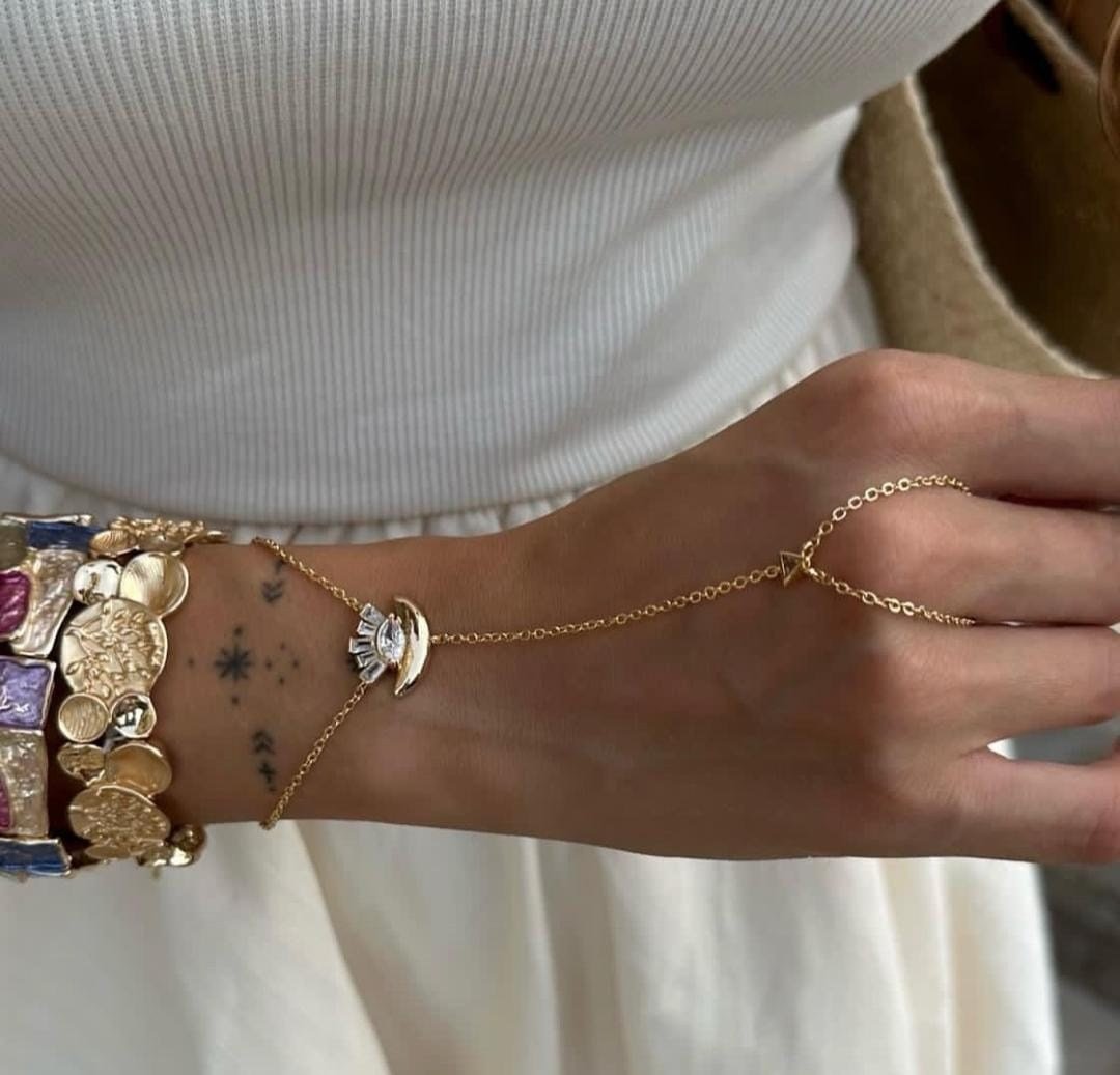 Gold göz model şahmeran bileklik