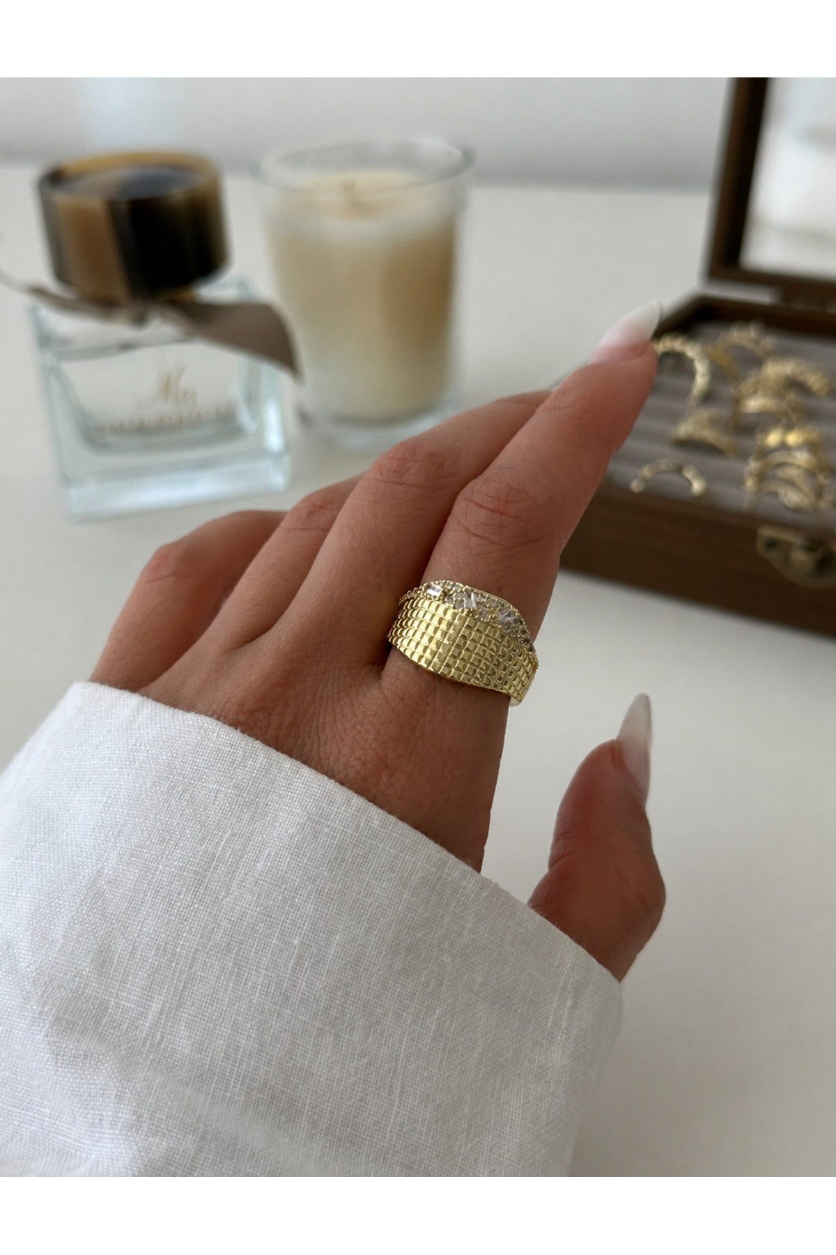 Gold Loop Yüzük Ayarlanabilir Boyut