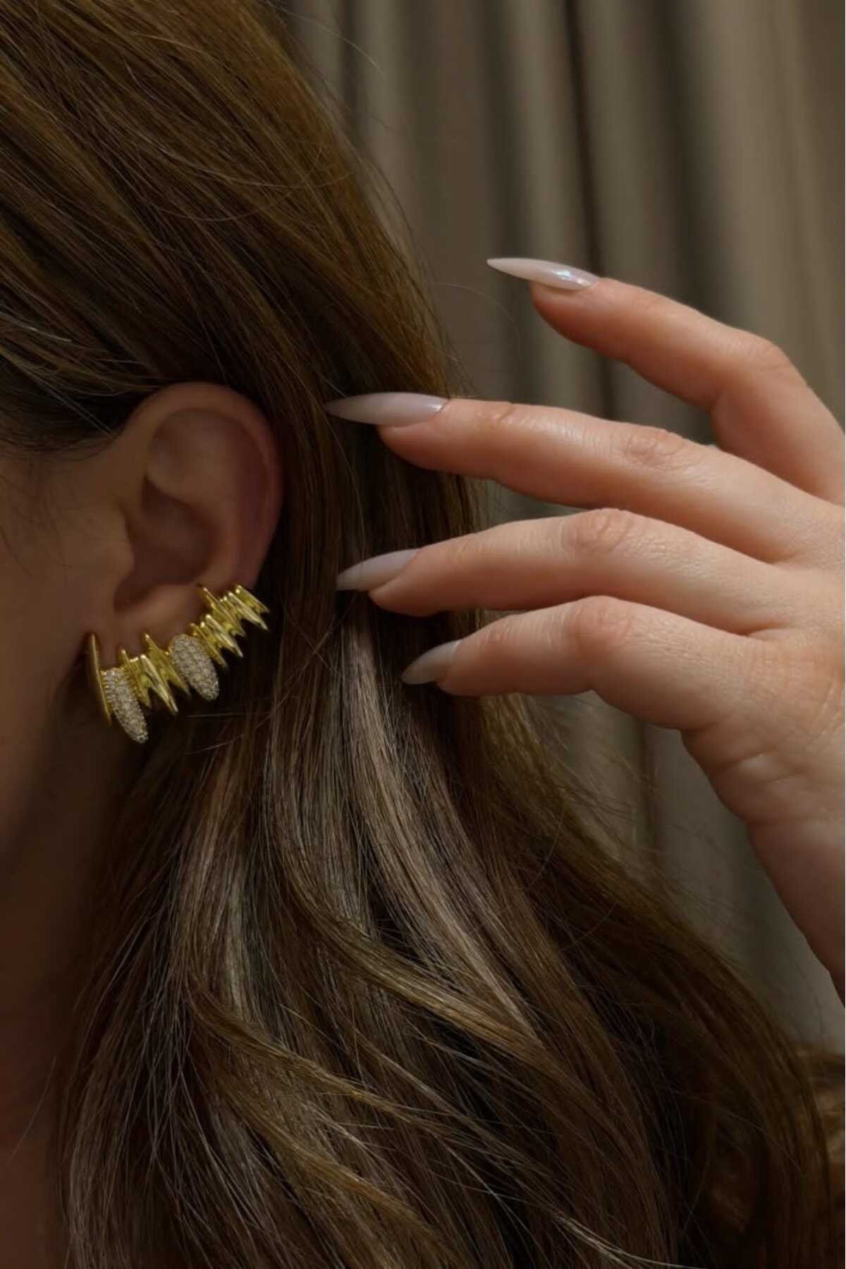 Gold Vena Earcuuf (Tek delik yeterlidir)