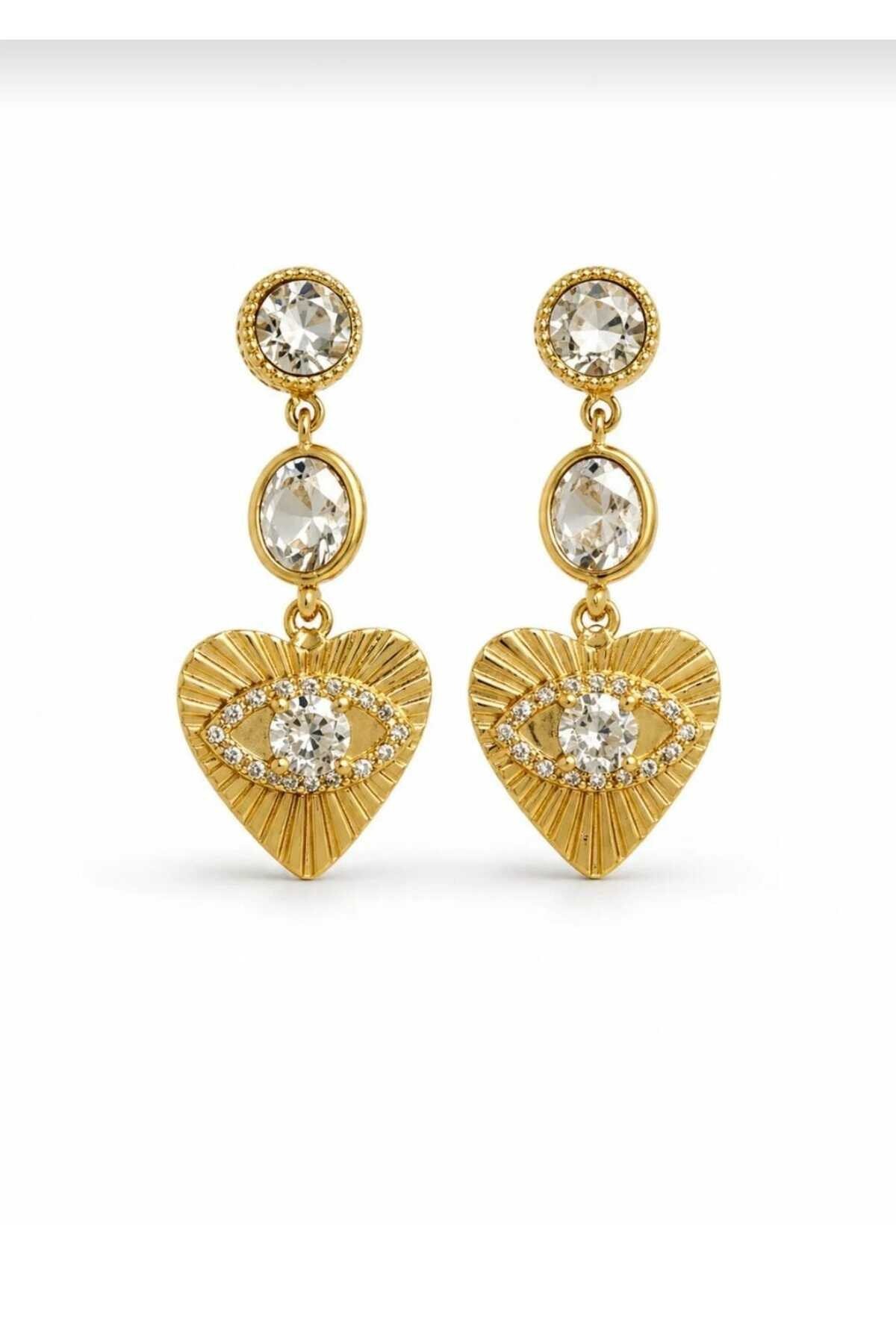 Gold Winx Kalp Küpe