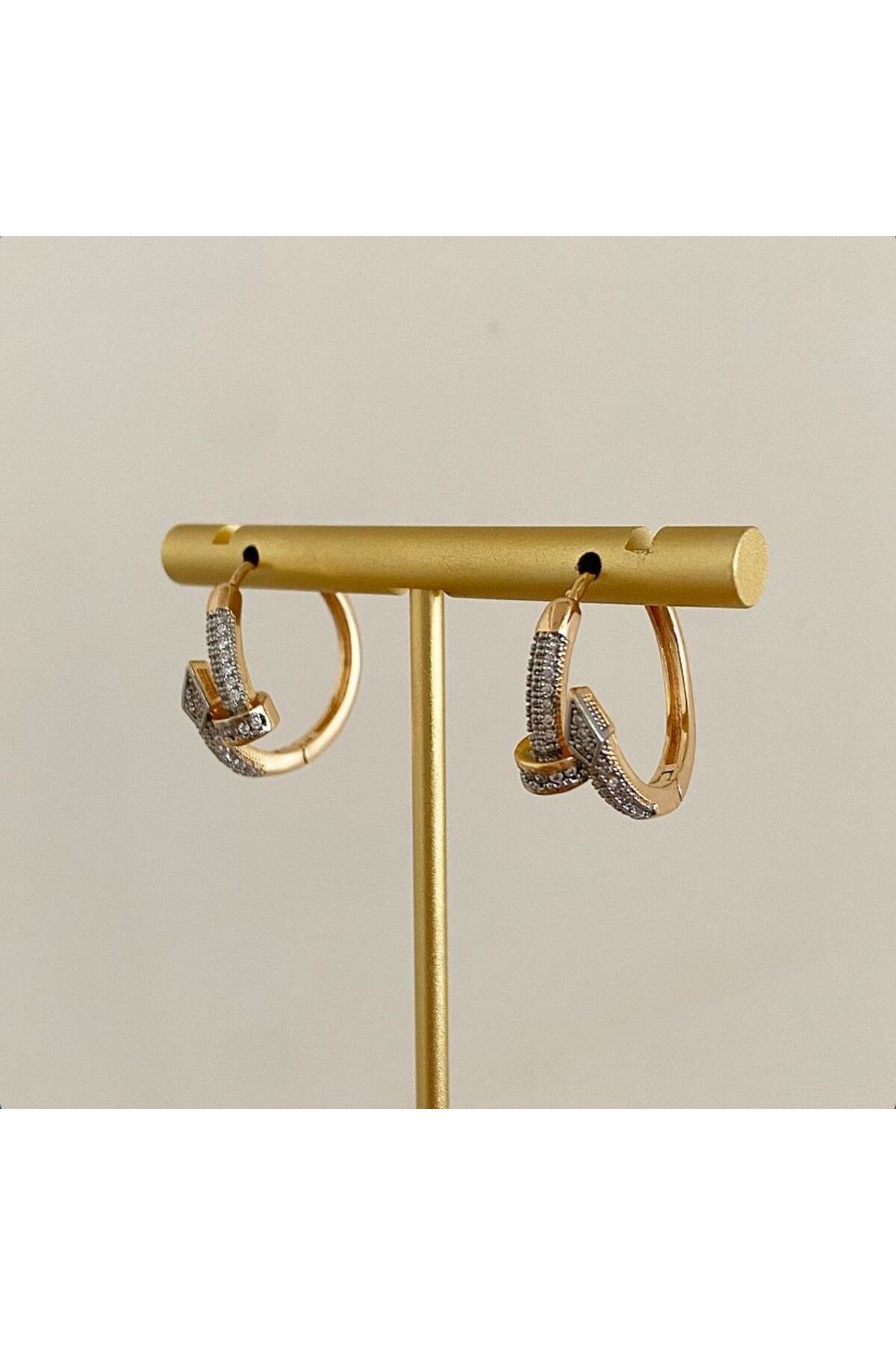 Jali gold küpe
