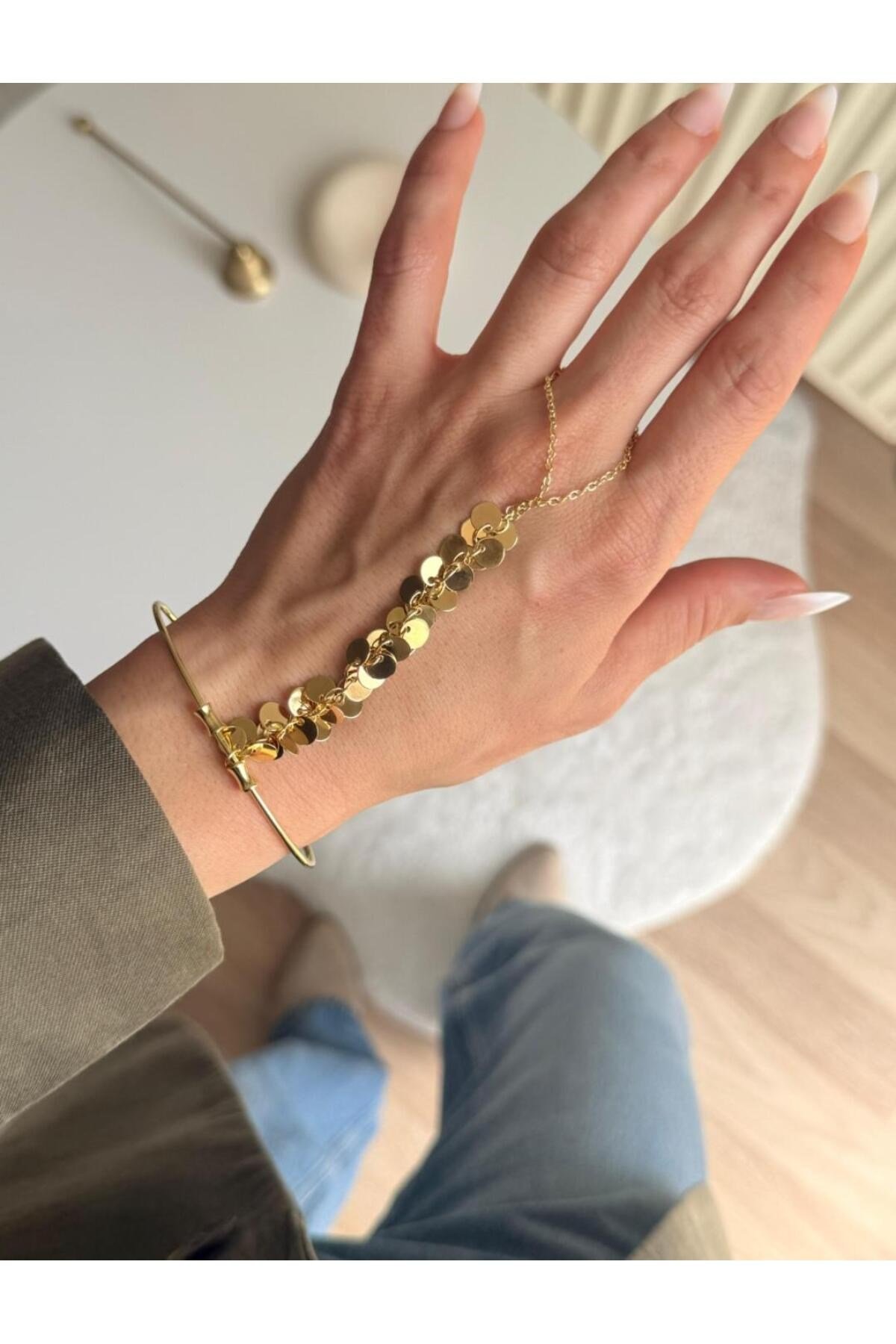 Pul Detaylı Gold Şahmeran