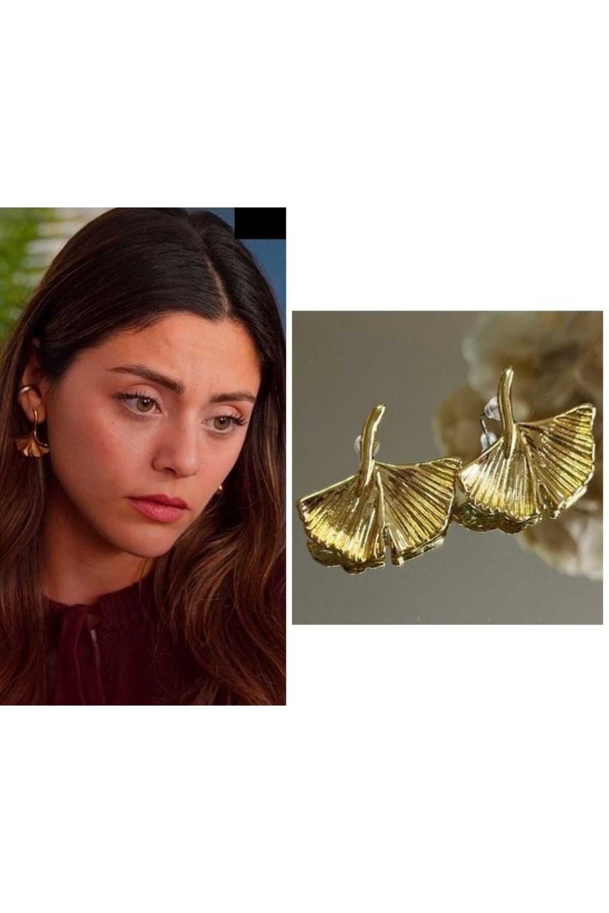 Vintage yaprak küpe