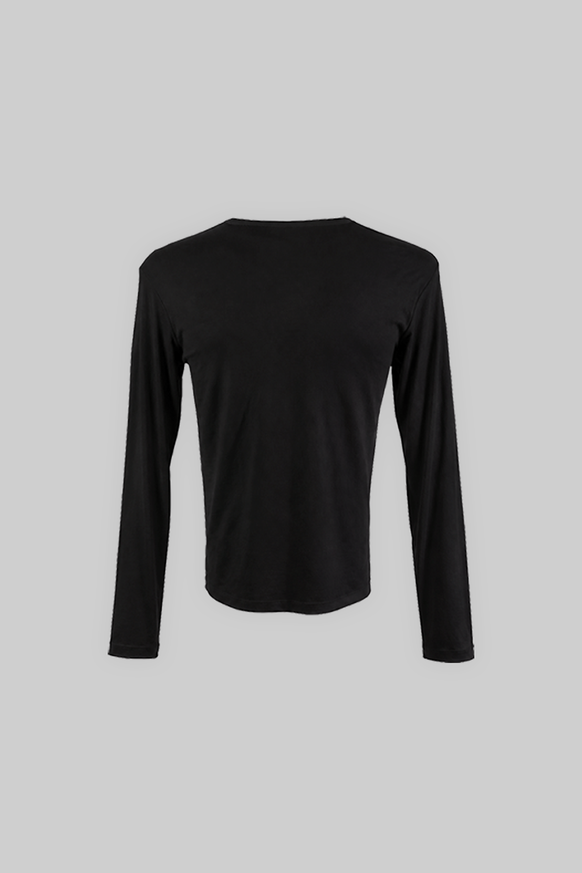 MS Henley Long Sleeve | Siyah