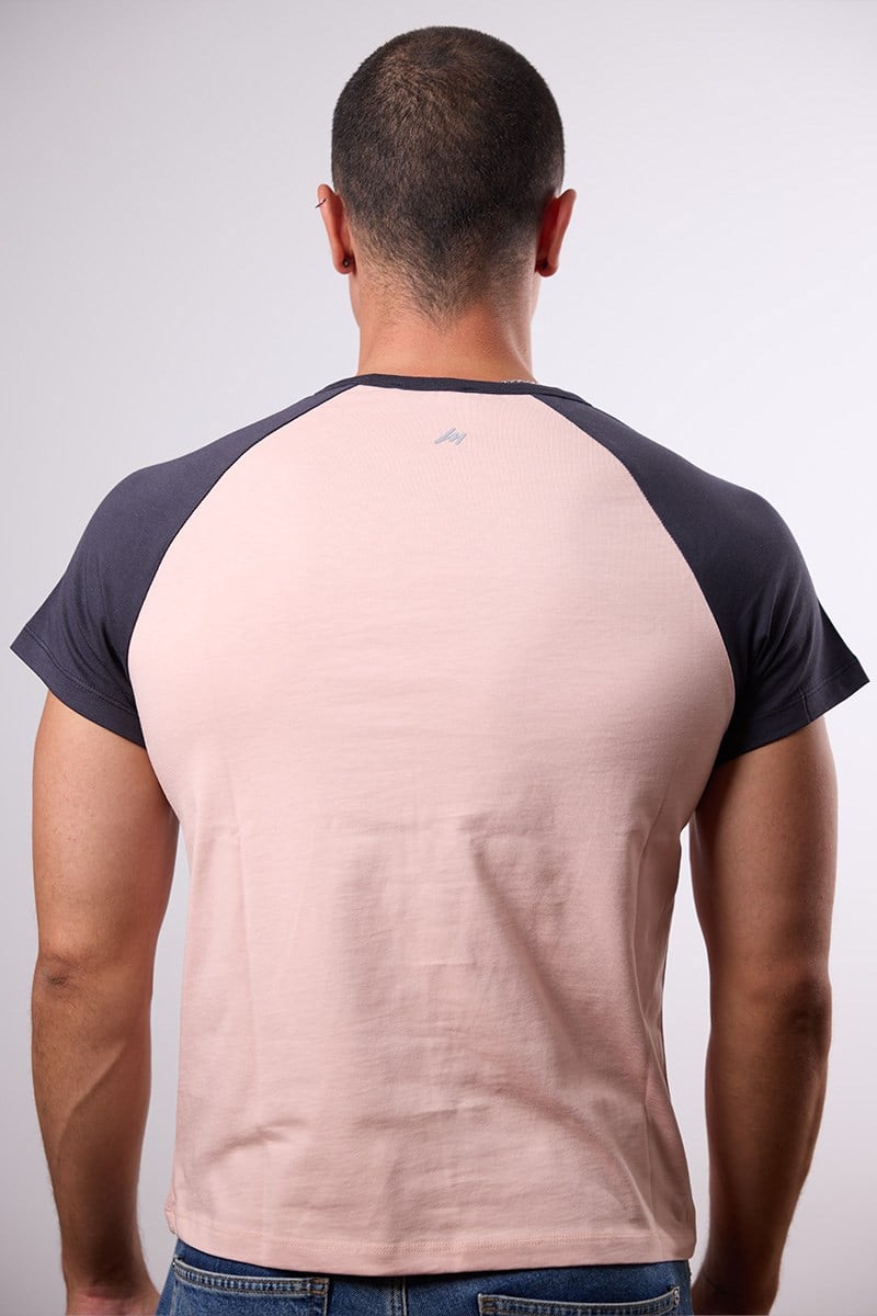 Raglan Baby Tee | Pembe Füme