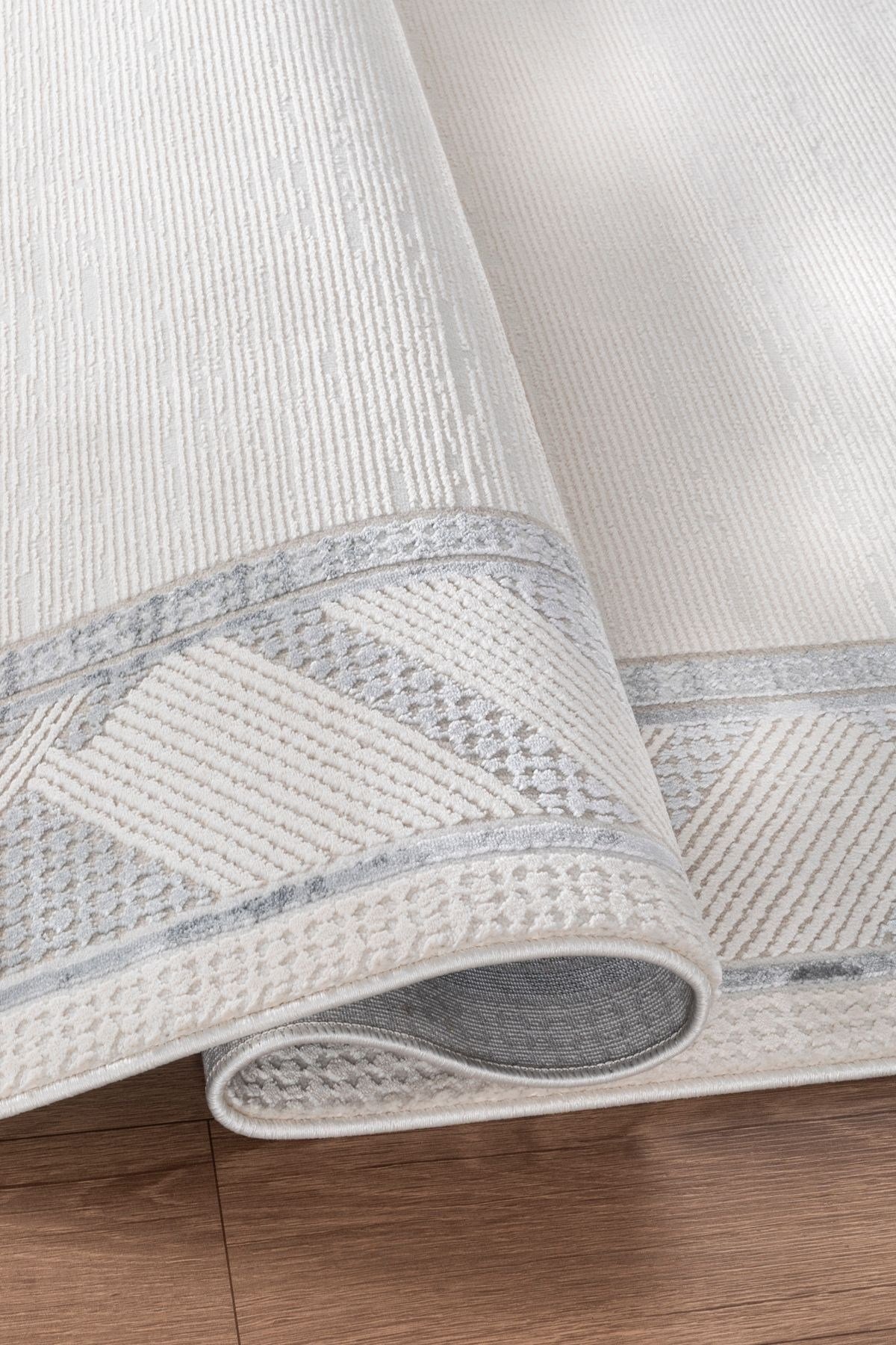 BEVEL Saçaklı Modern Dokuma Halı, Yüksek Kalite Oturma Odası, Salon,Mutfak Halısı