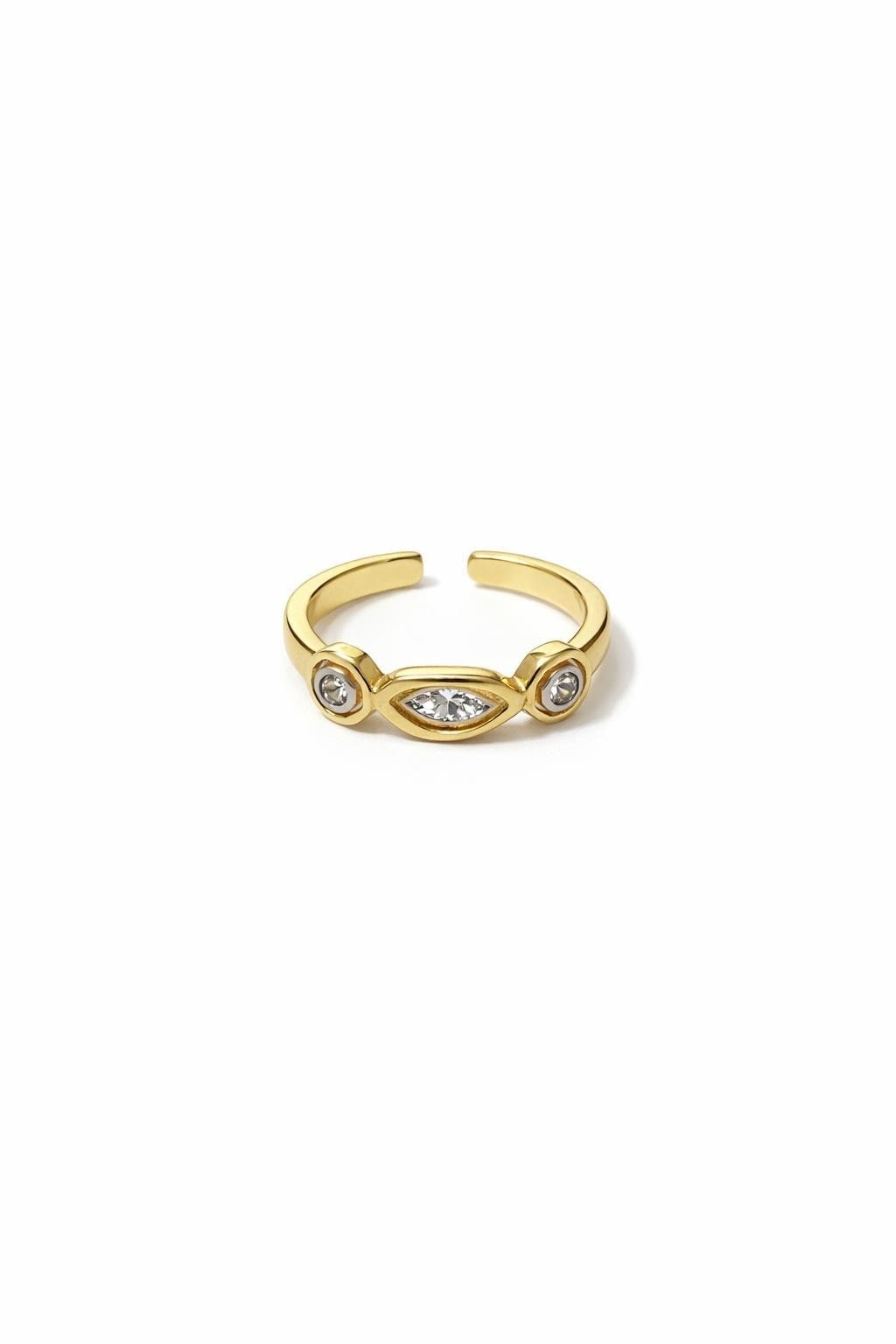 Aura Zirkon Taşlı Gold Yüzük