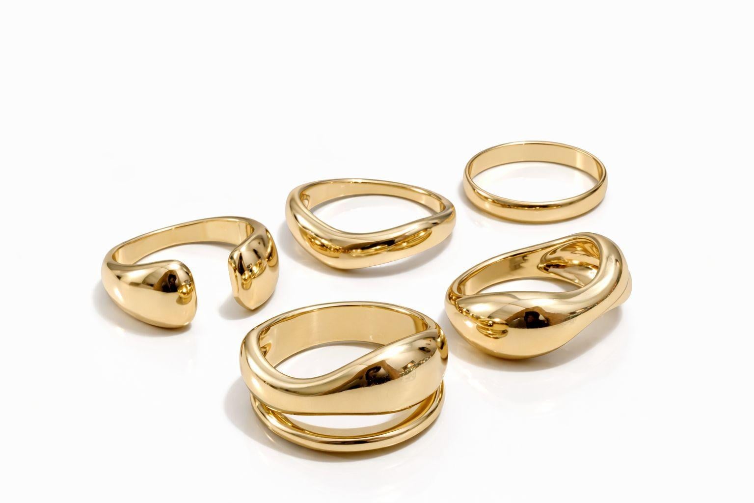 Gold Yüzük Seti