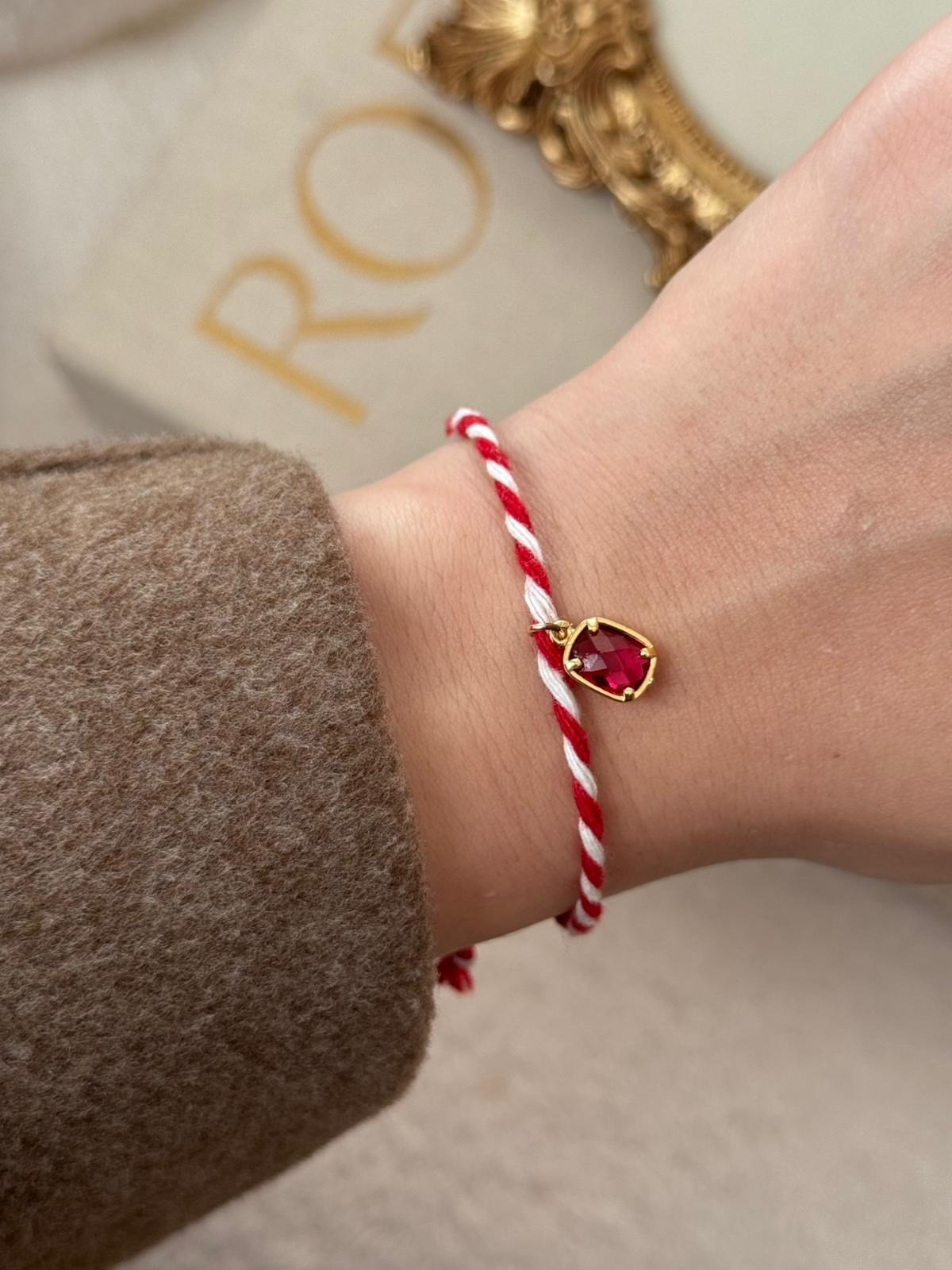 Marteniçka Bileklik  Sallantılı Boncuk Charm