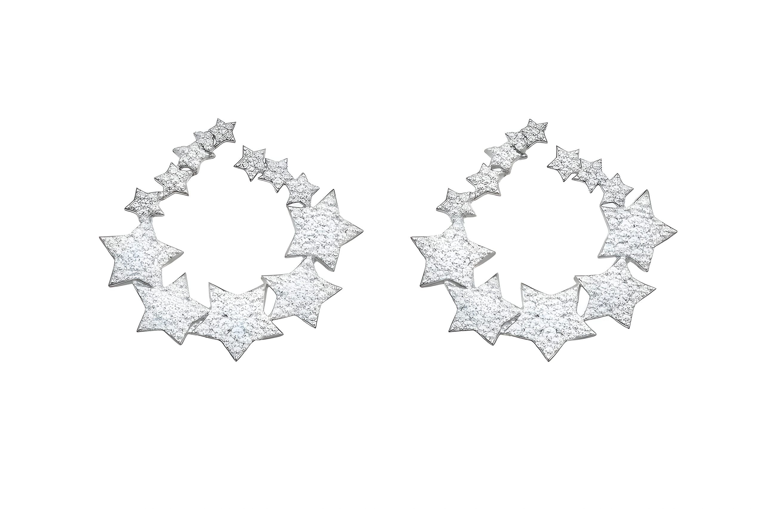 Özel Seri Nova Stars Küpe Silver