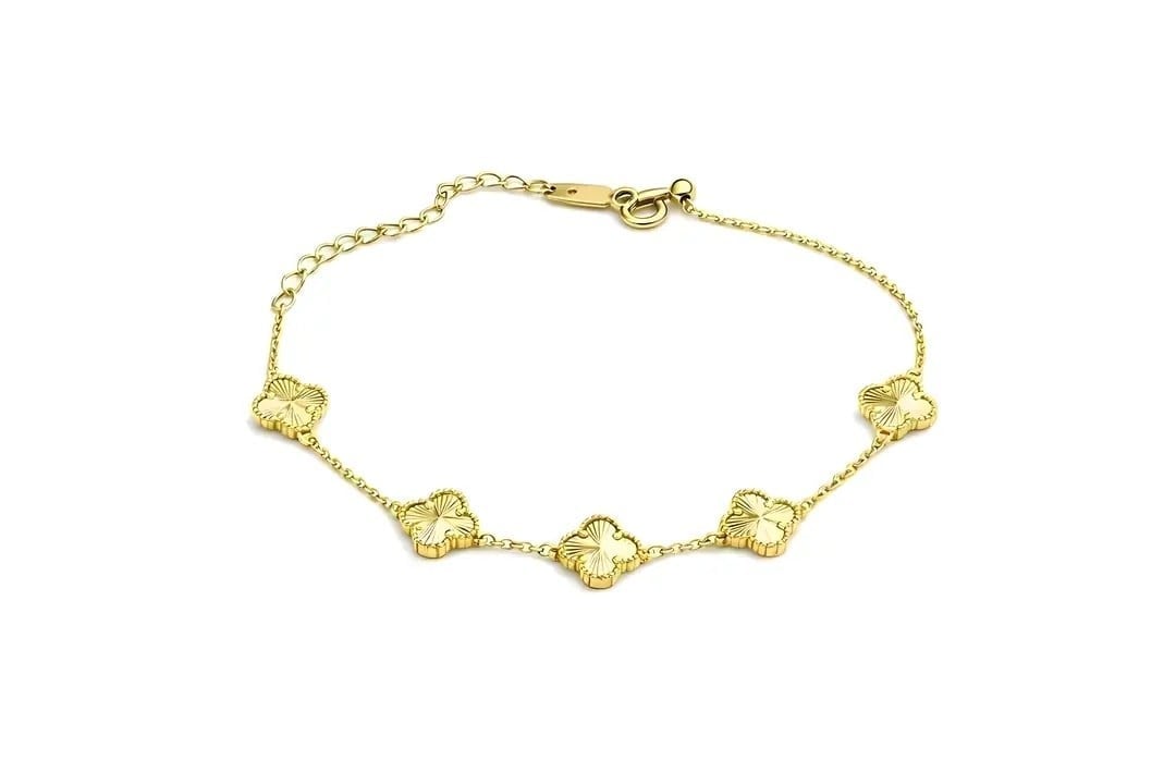 Özel Seri Yonca Gold Bileklik