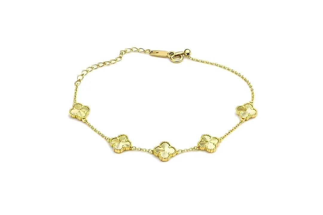 Özel Seri Yonca Gold Bileklik
