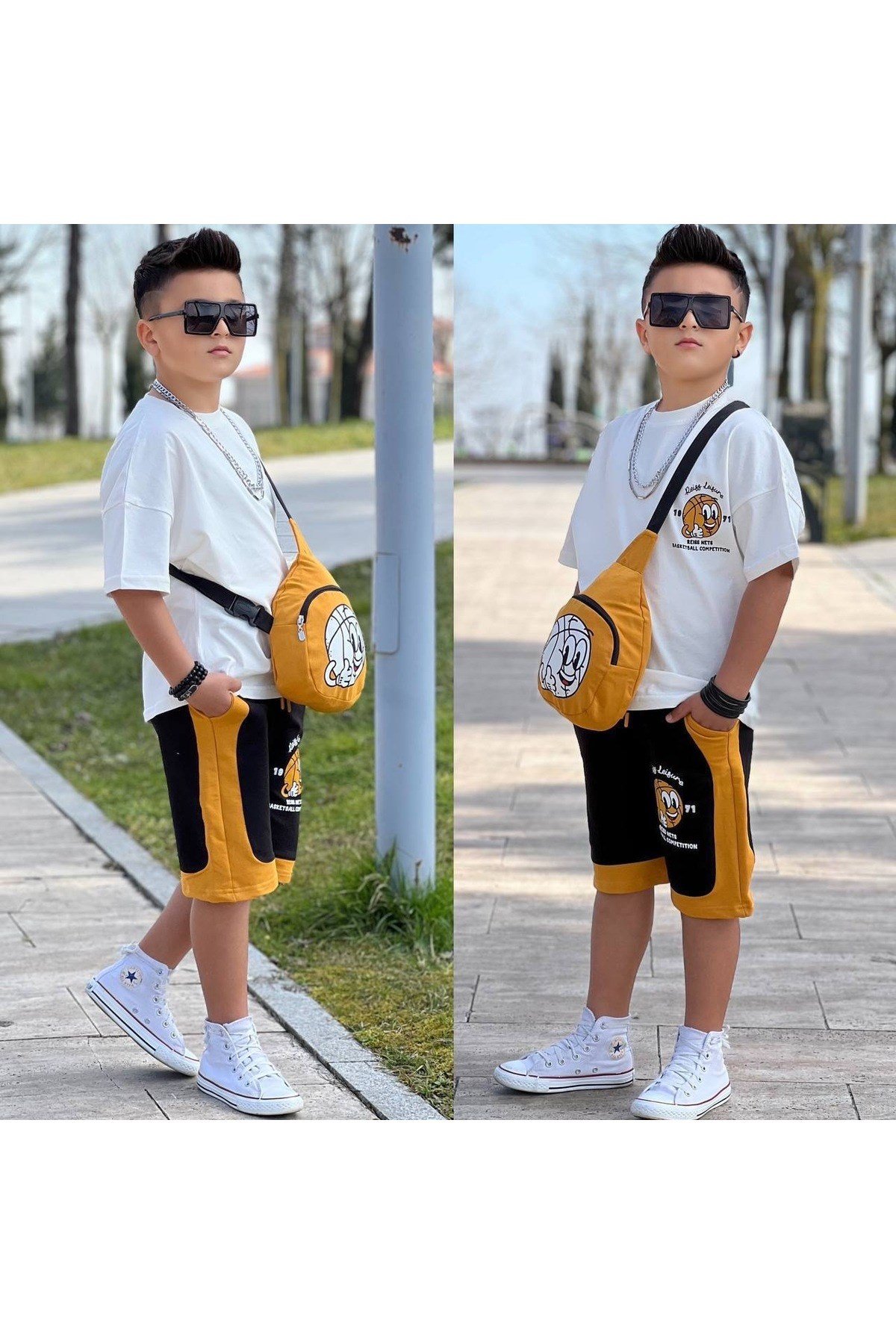 Basketball BASKILI ÇANTALI 3LÜ ŞORTLU TAKIMLAR
