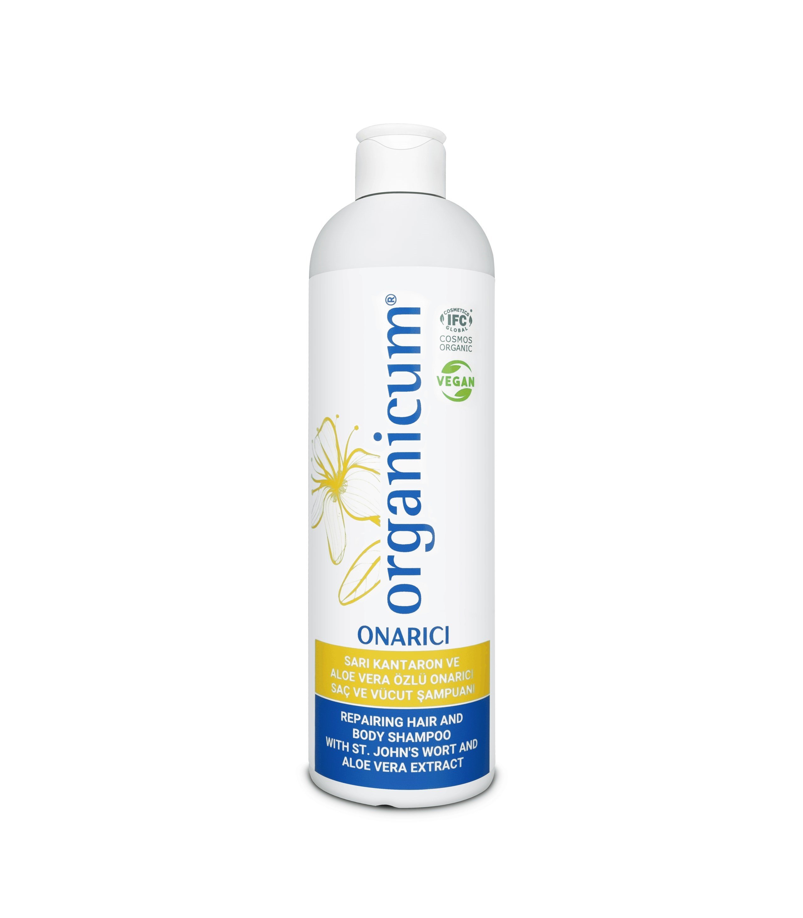 Aloe Vera ve Sarı Kantaron Özlü Organik Bakım Şampuanı 350 ML