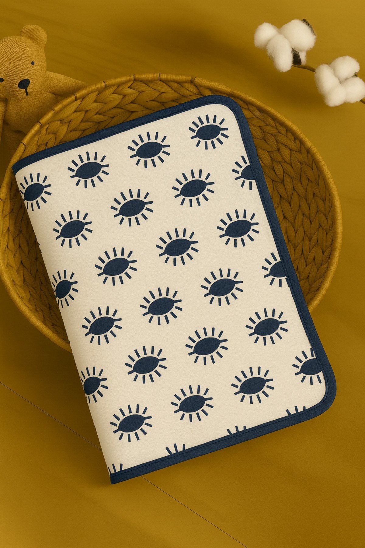 Bebek Battaniye Pamuklu Baskılı 80x90