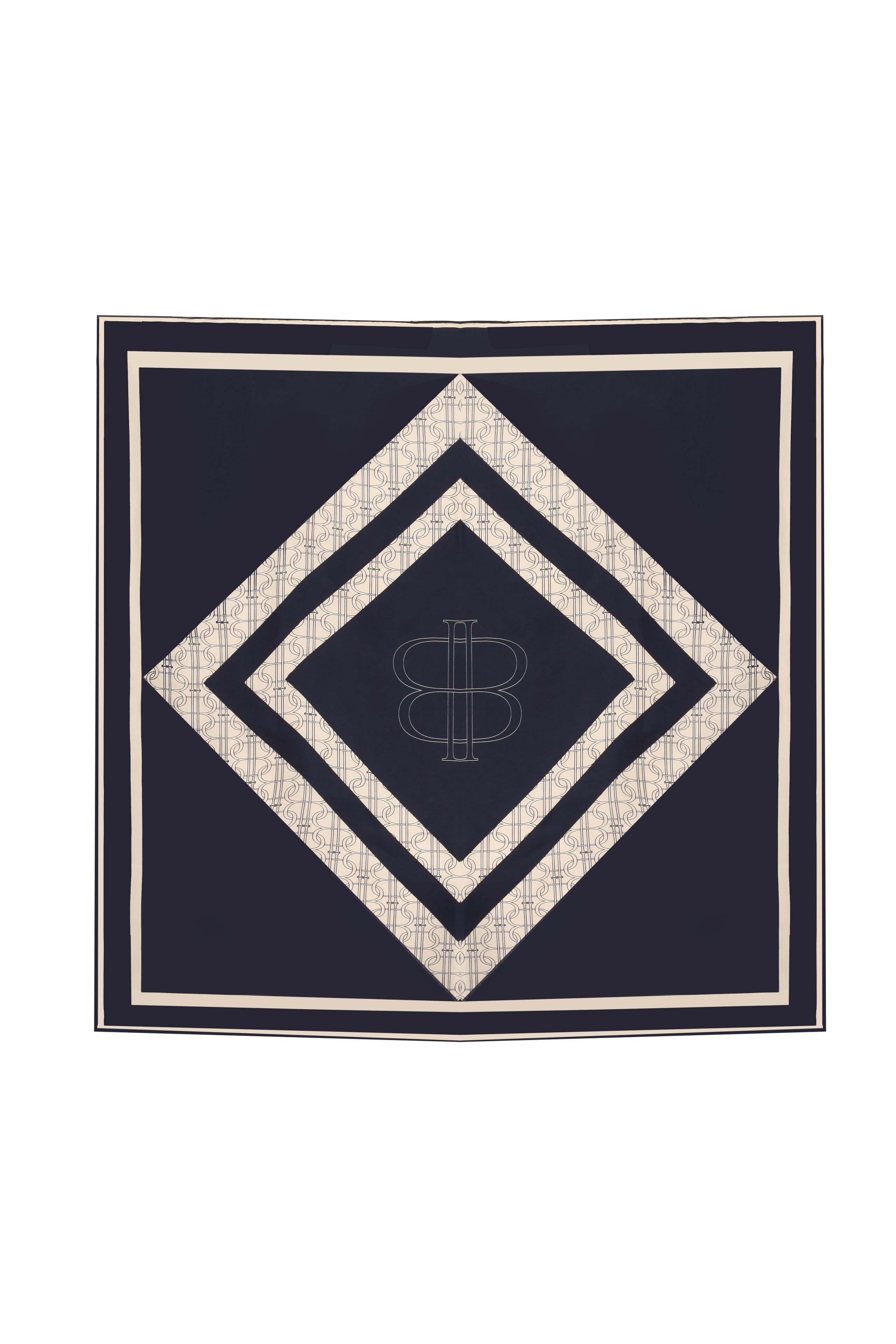Monogram İpek Eşarp