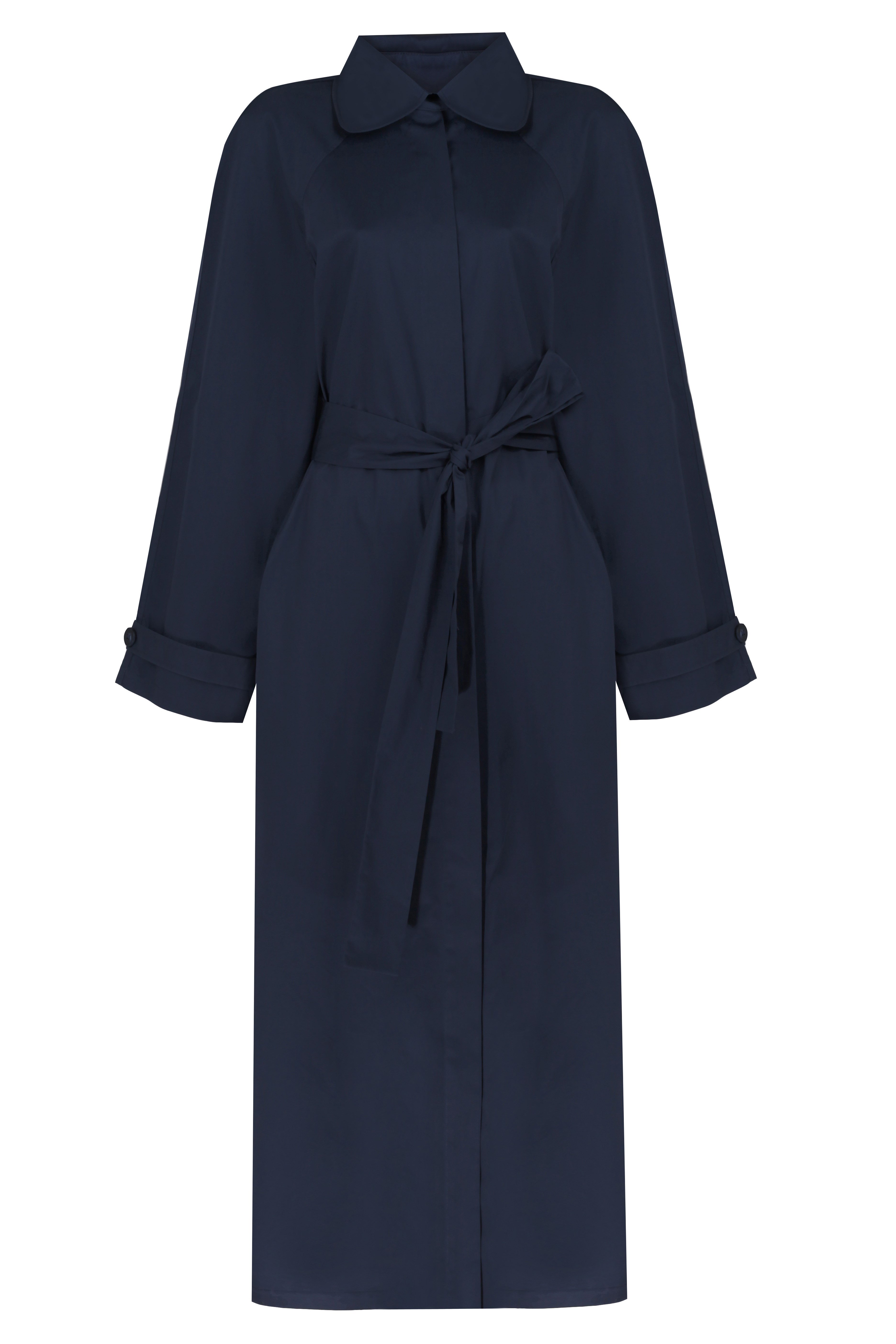 Raglan Sleeve Cotton Trench