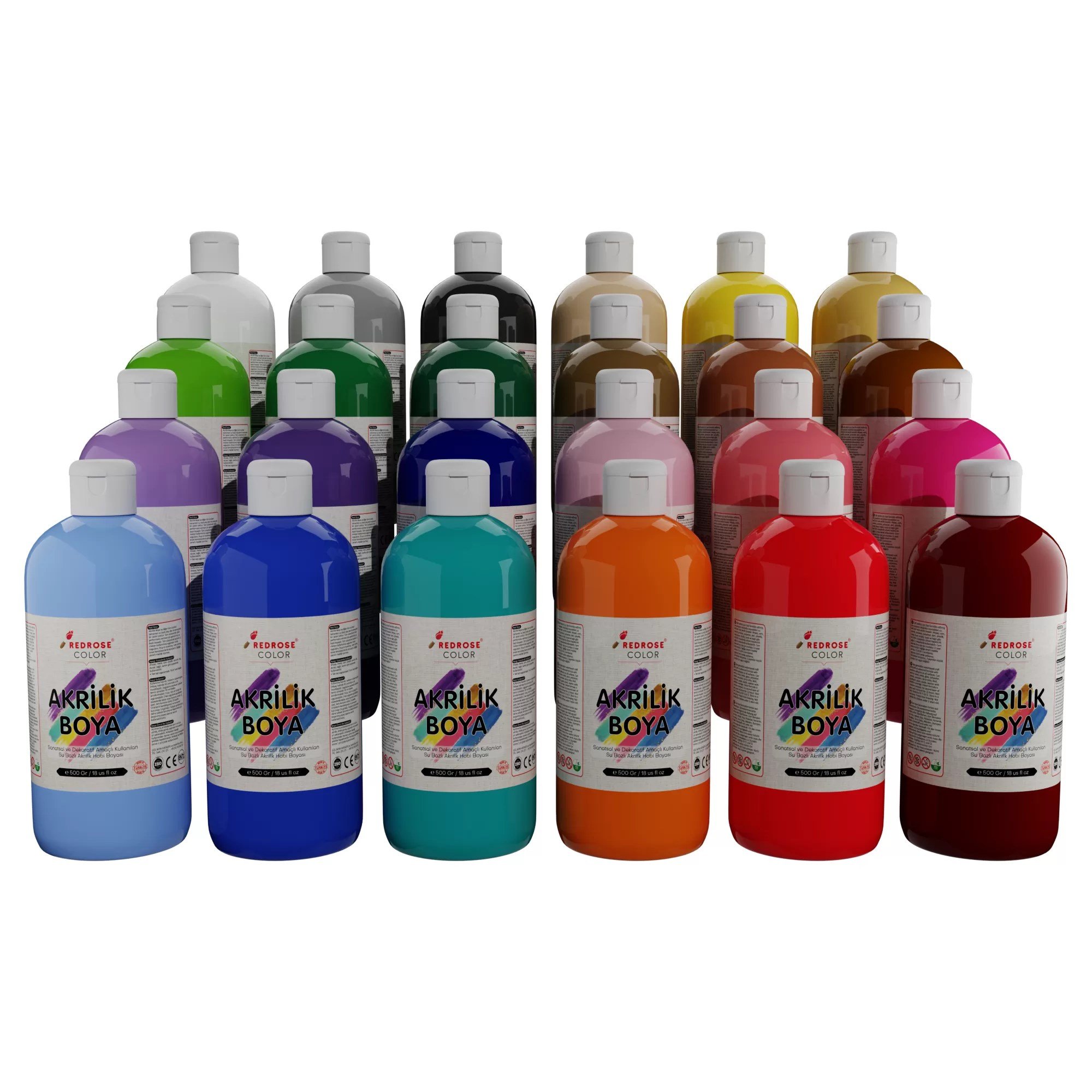 Akrilik Boya Seti 24 Renk 24x500gr