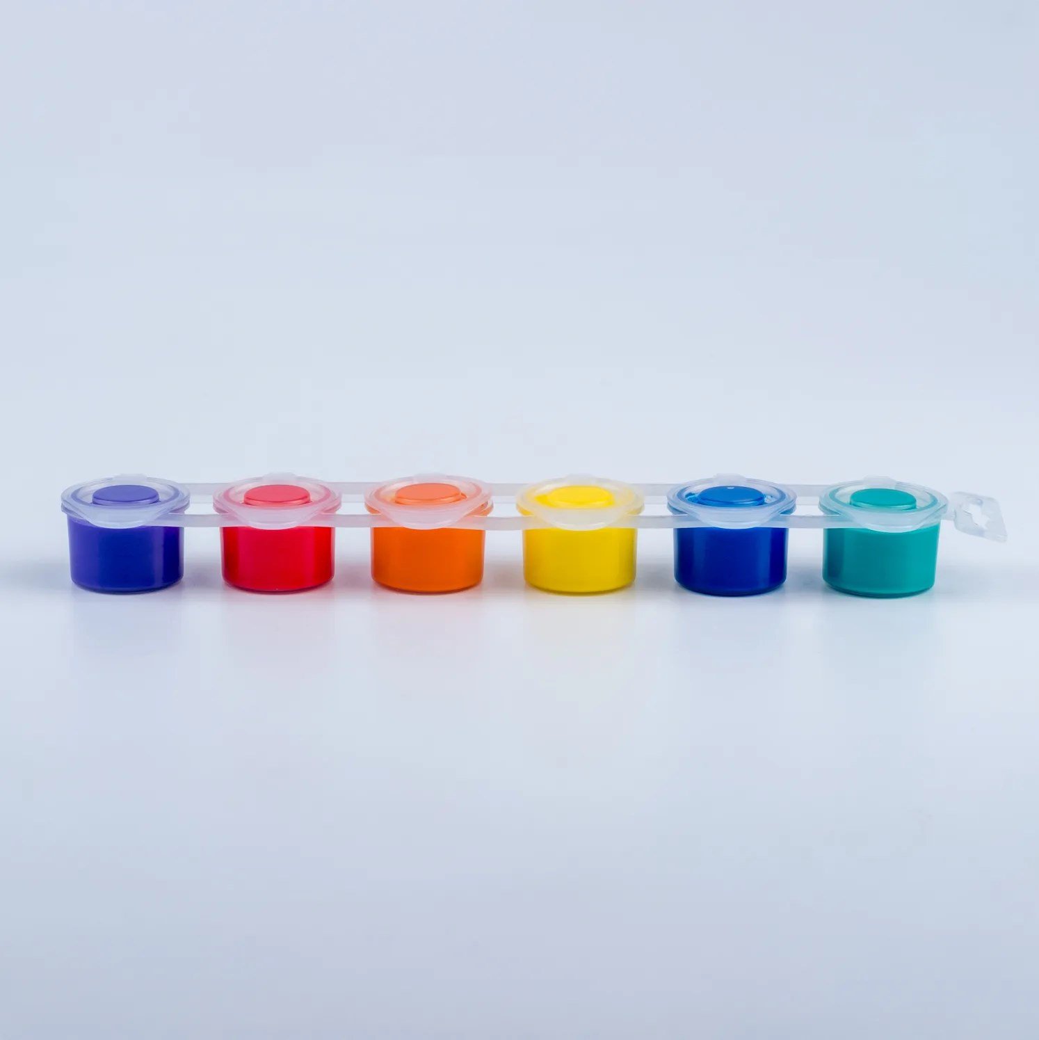 Ara Renkler Parmak ve Yüz Boyası Bağlantılı Palet 6x5ml