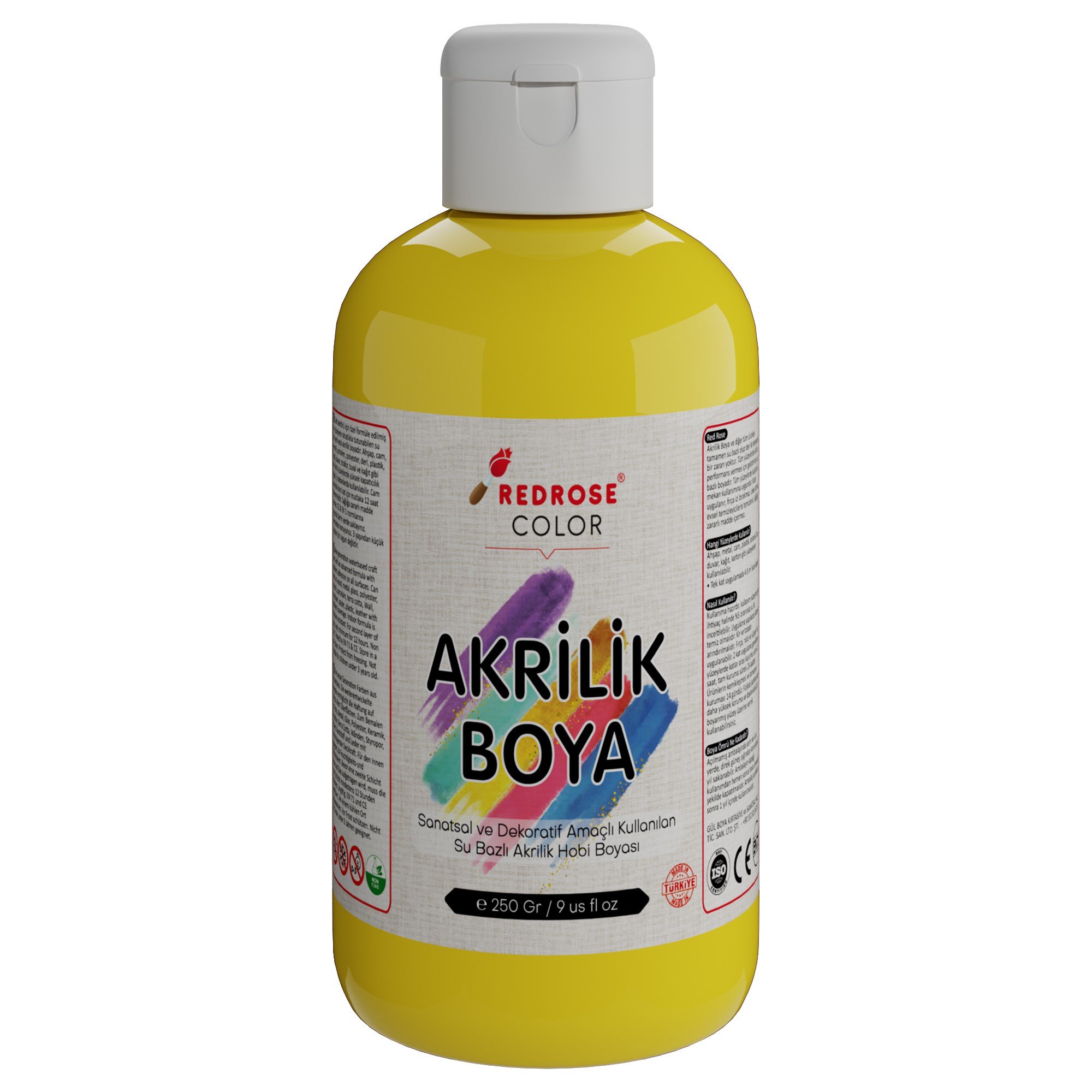 Sarı Akrilik Boya 250gr