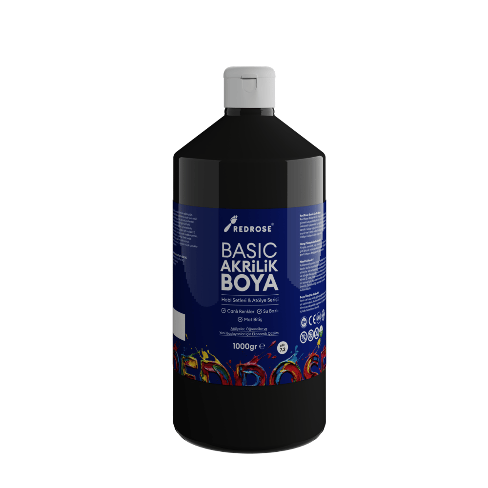 Siyah Basic Akrilik Boya 1000gr