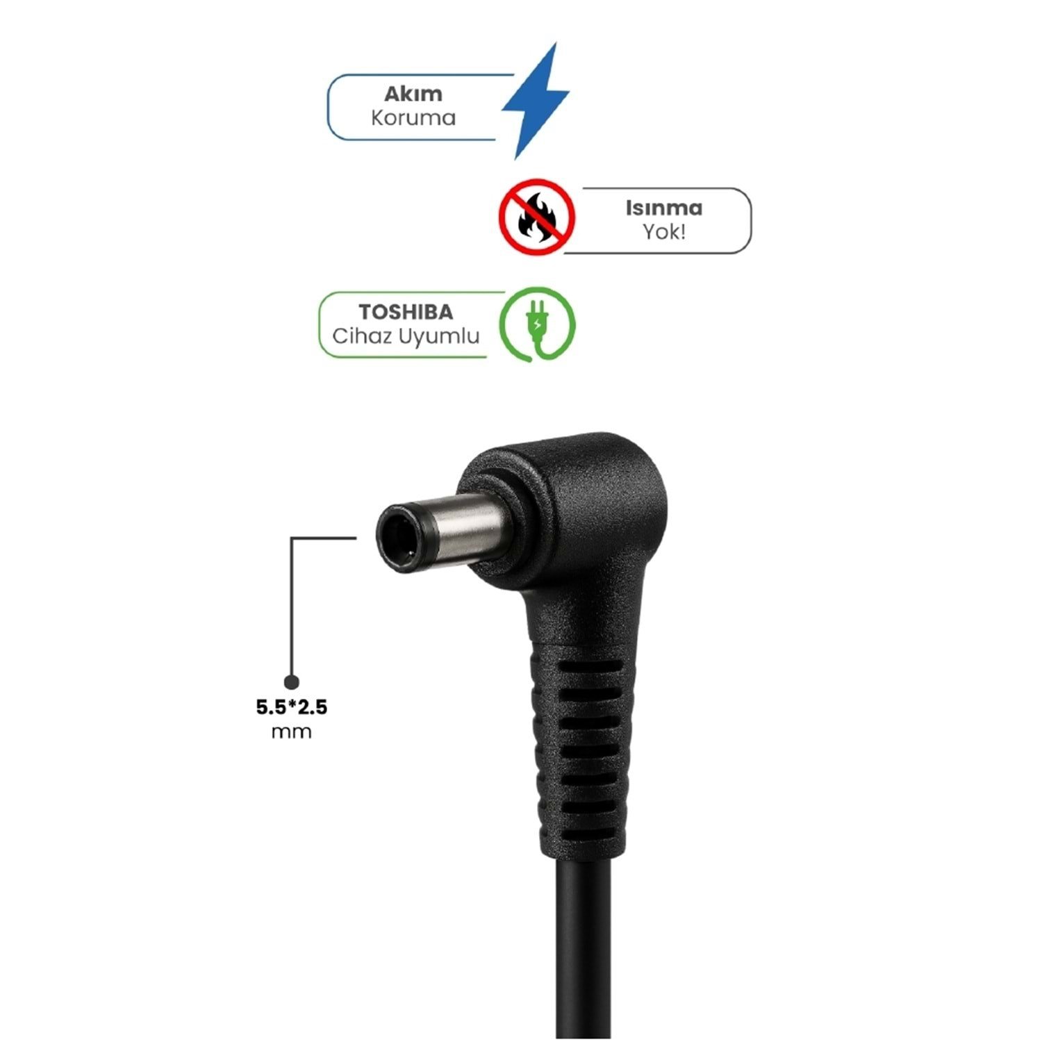 SPRANGE SR-L10 19V 4.74A 5.5 2.5mm 90W TOSHIBA İçin Laptop Adaptör