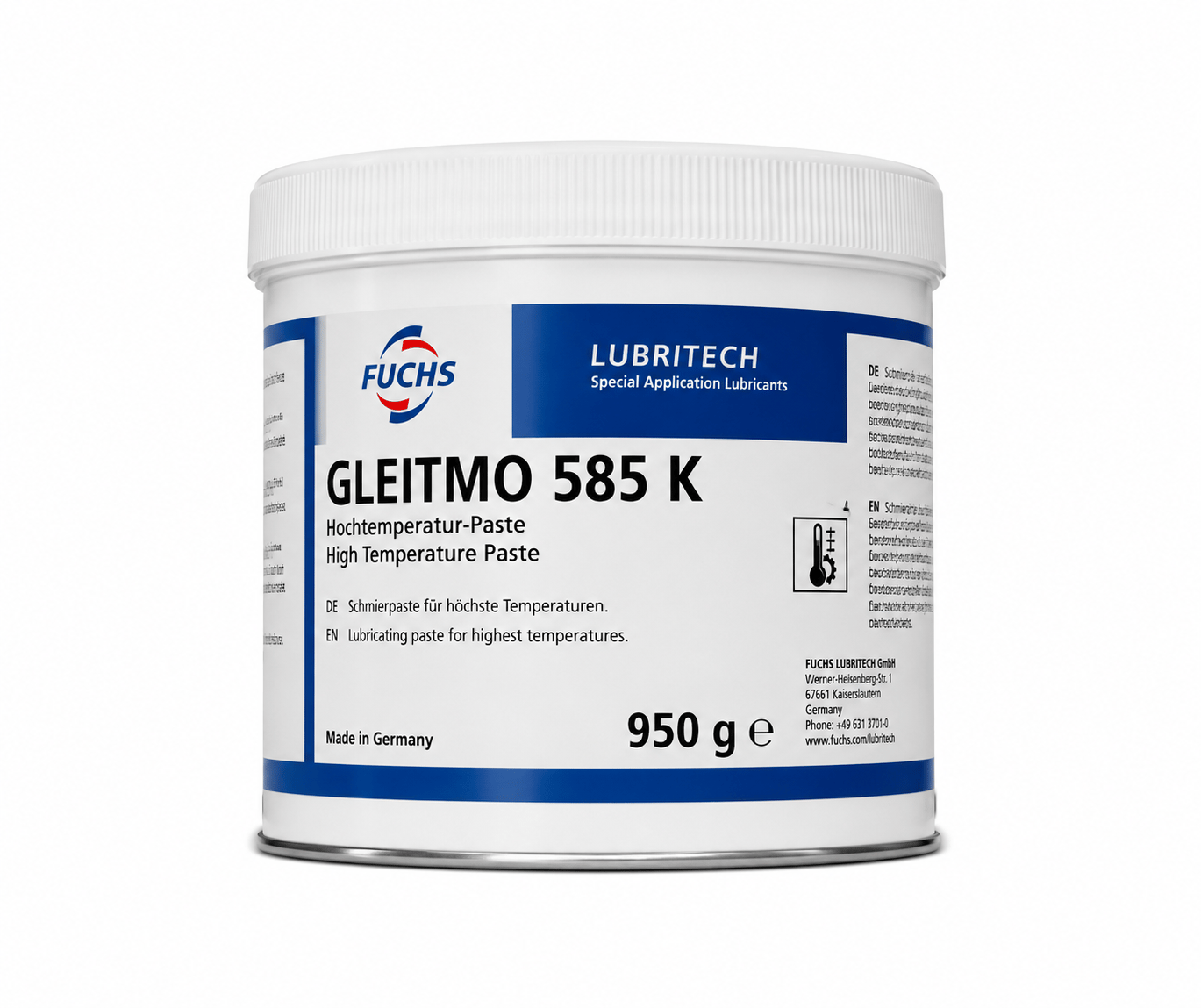 Fuchs Gleitmo 585 K 1 Kg Beyaz Katkılı Montaj ve Kaydırıcı Gres