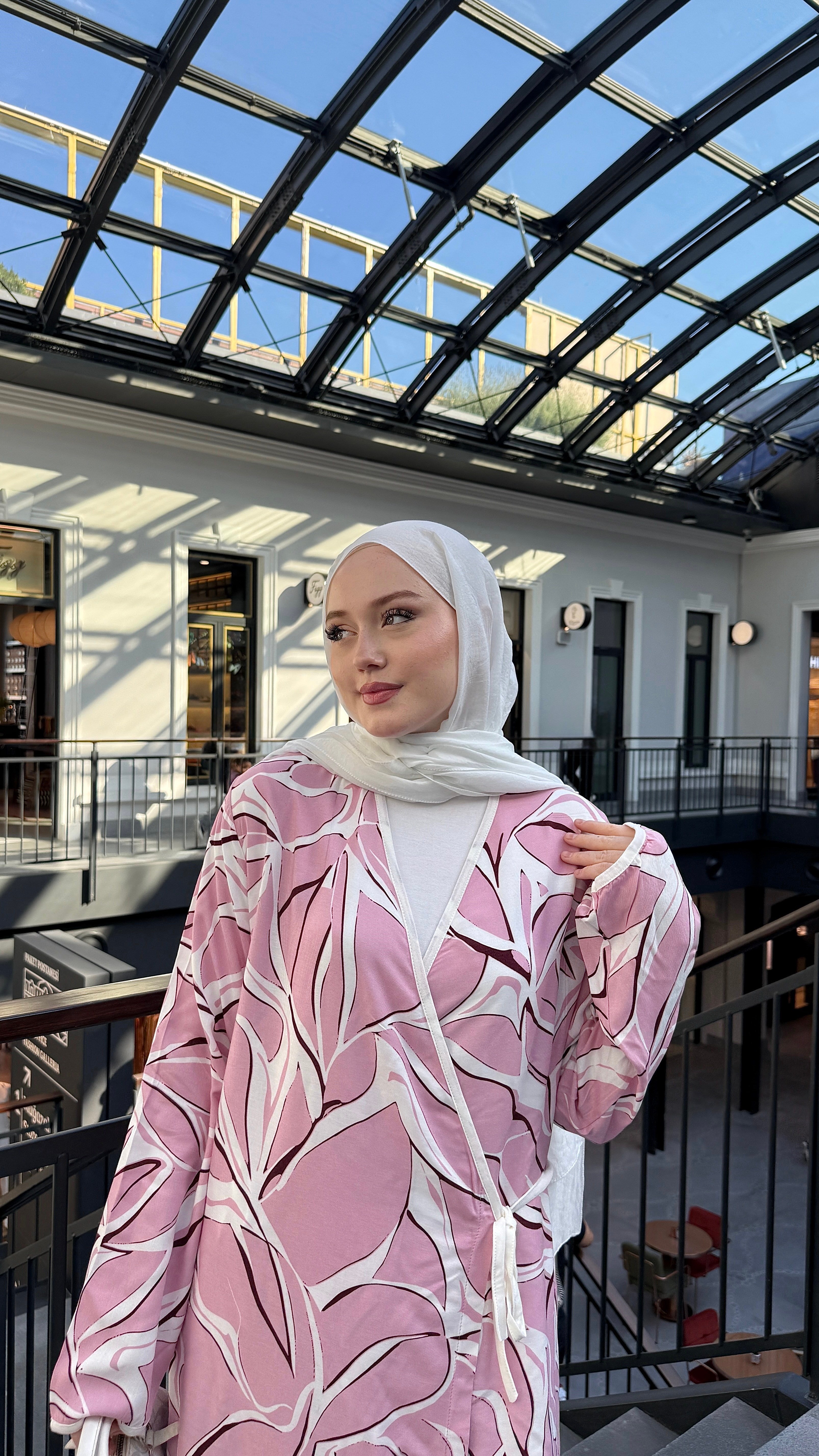 PAMUK VİSKON BAĞALAMALI MODEL NAMAZ ELBİSESİ