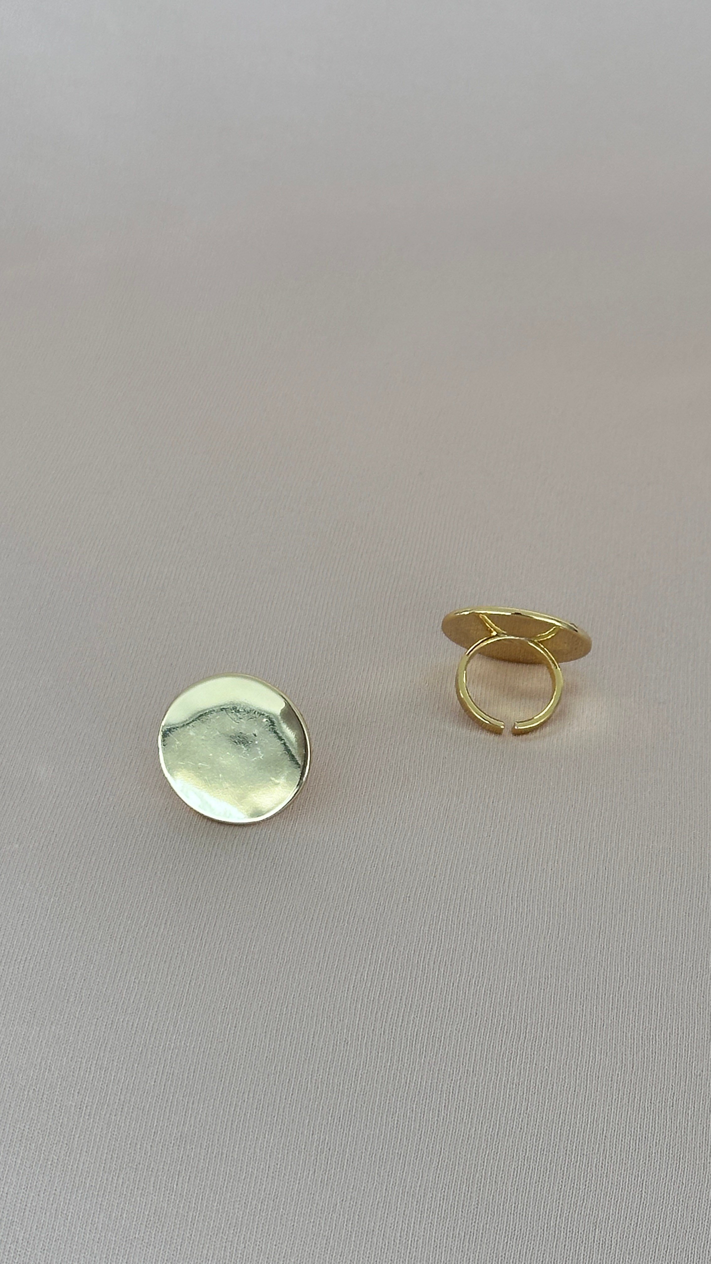 Mira Yuvarlak Minimal Gold Çelik Küpe