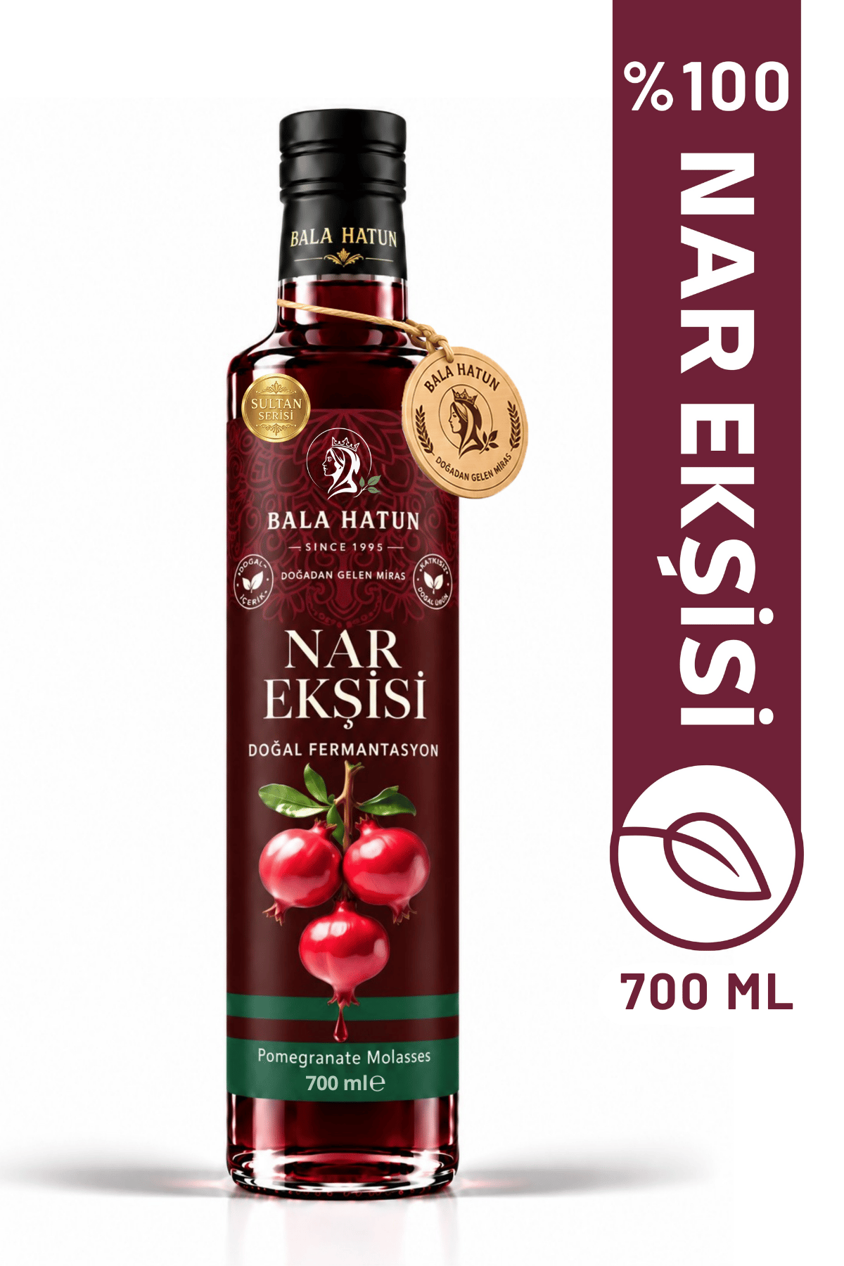 Bala Hatun Nar Ekşisi 700g - %100 Nar Özü, Katkısız ve Koruyucusuz - Pomegranate Molasses