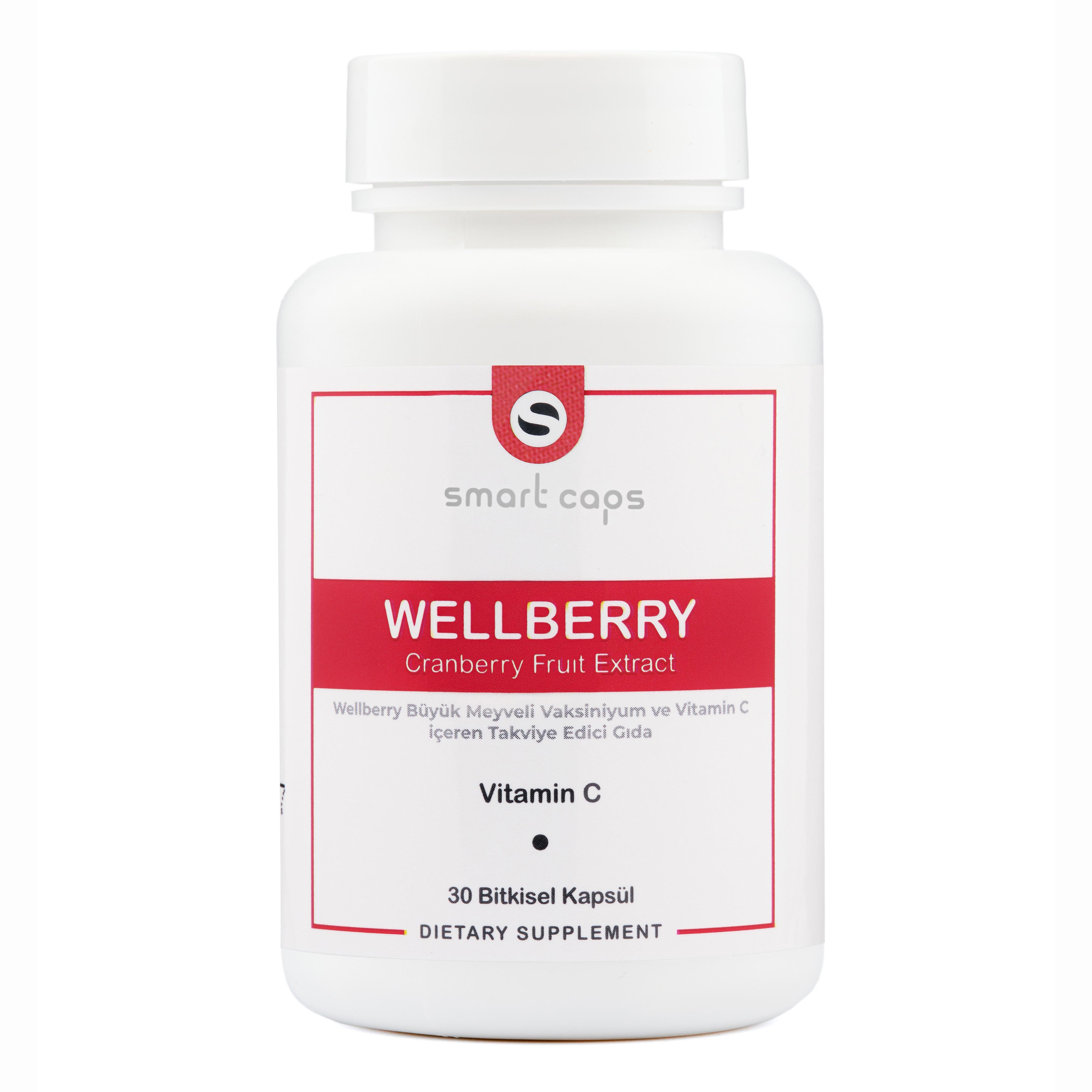 Smart Caps Wellberry Cranberry 30 Kapsül