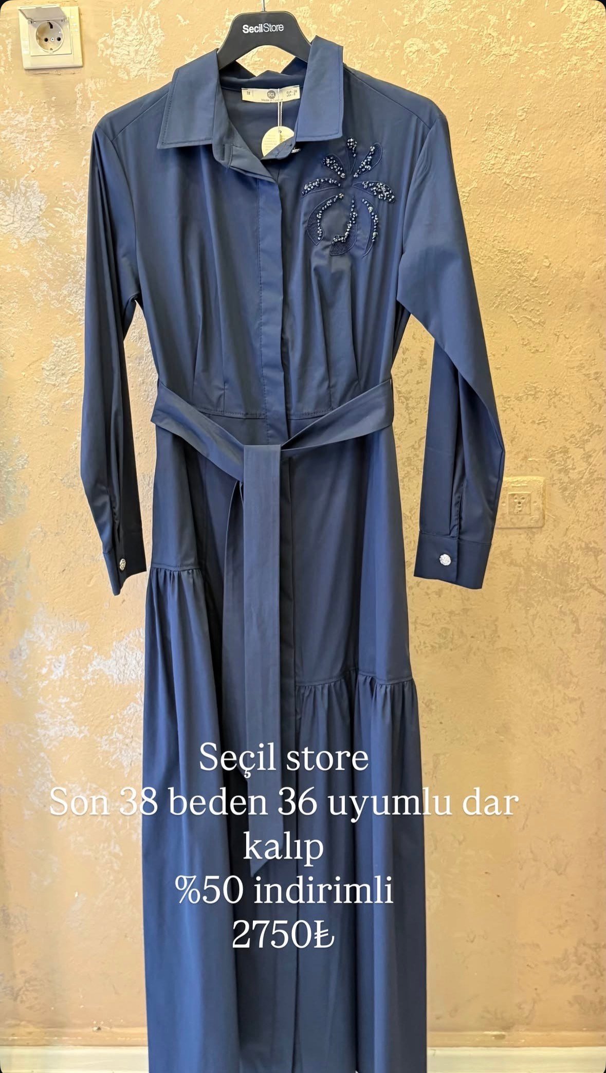 SEÇİL STORE ELBİSE LACİVERT