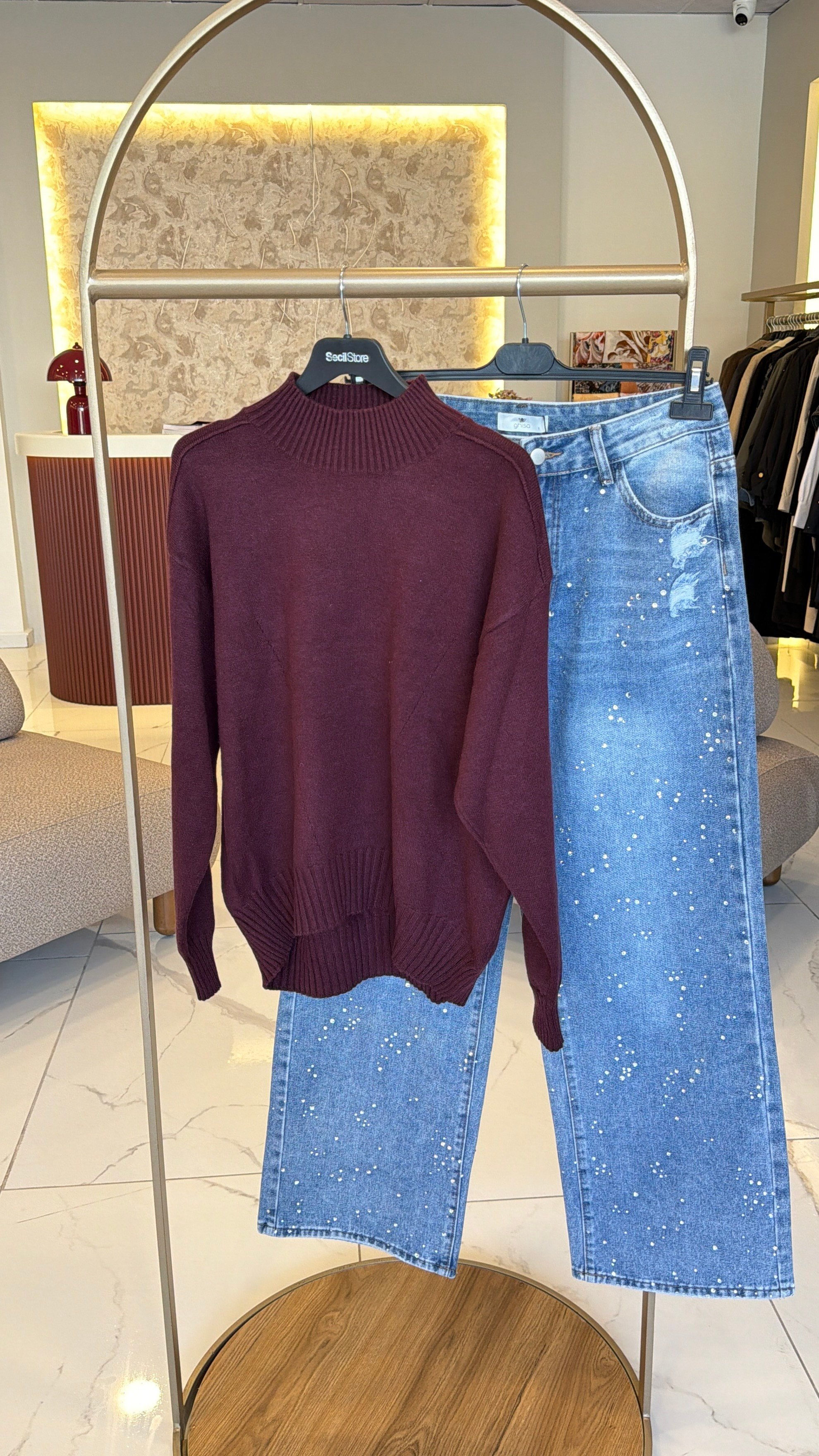 SEÇİL STORE KAZAK BORDO