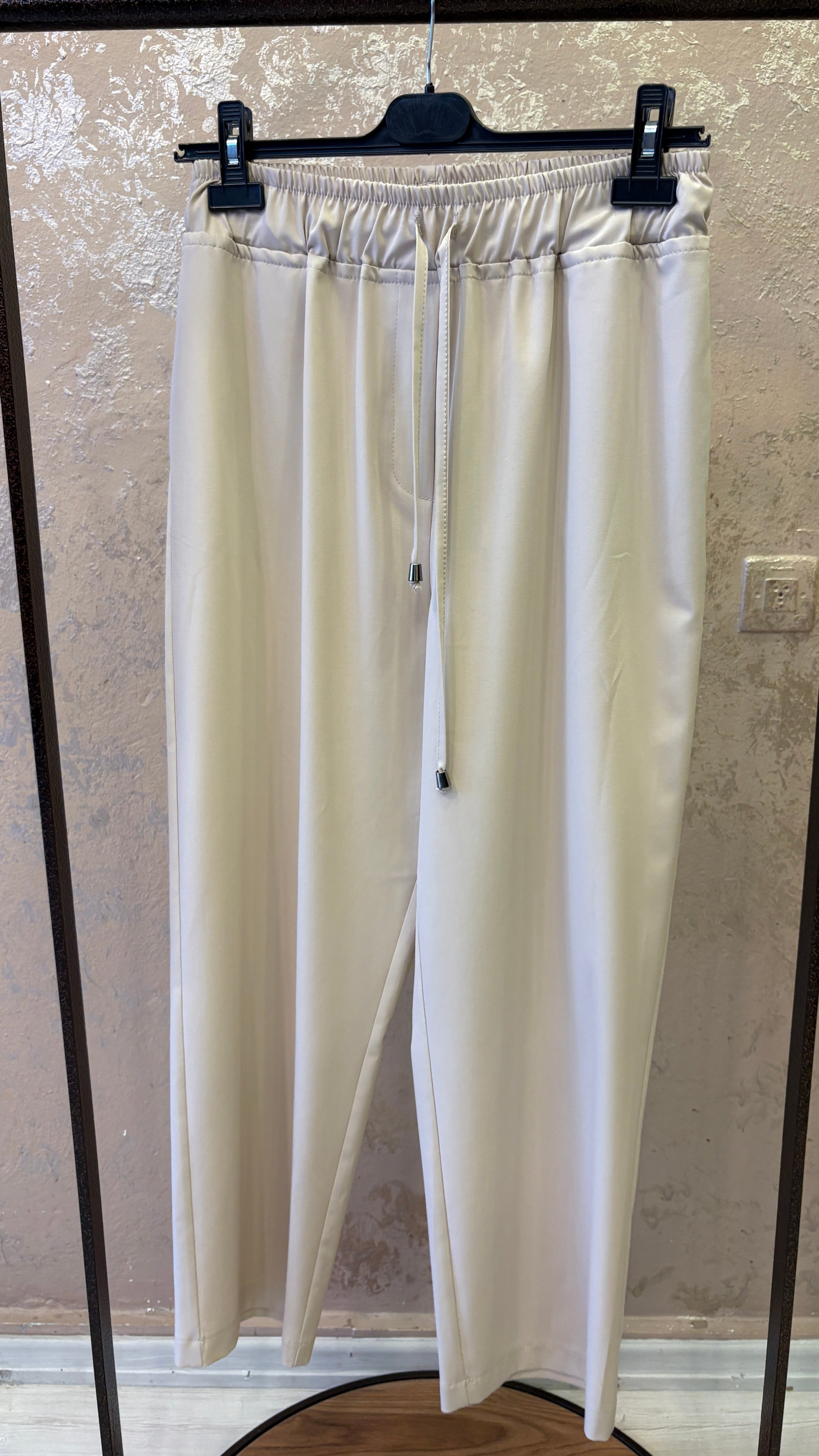 SENTEZ VEGA BELİ LASTİKLİ PANTOLON TAŞ