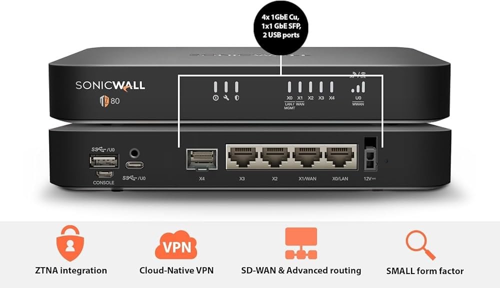 Sonicwall TZ80 1 Yıl 