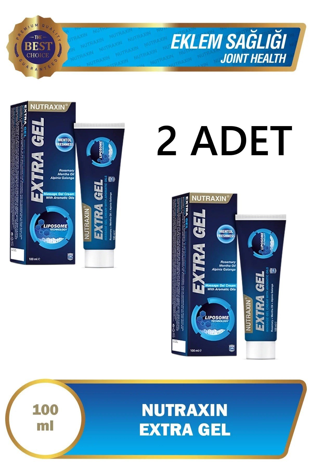 Extra Gel Aromatik Yağlar Içeren Masaj Jel Krem 100 ml x 2 adet