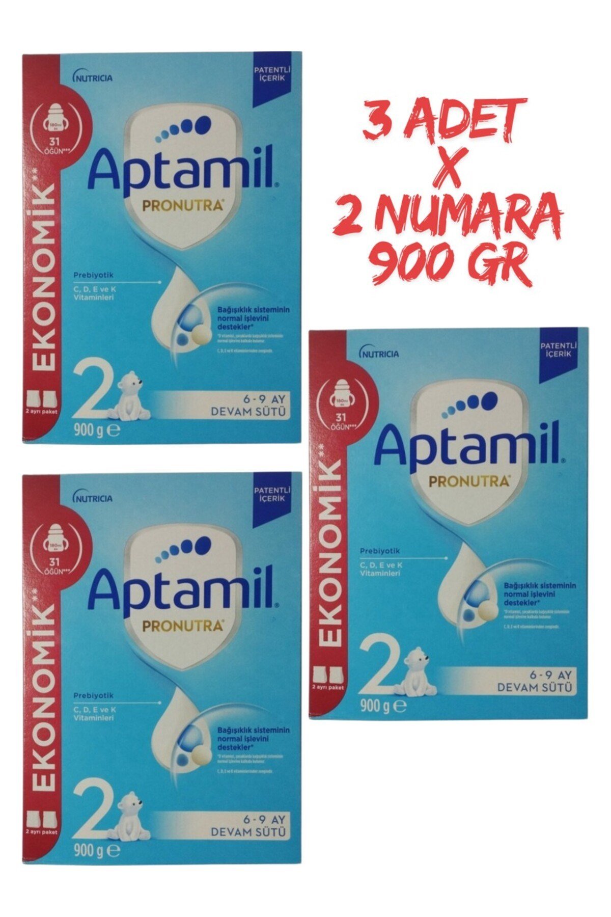 Pronutra 2 Devam Sütü 900 gr 6-9 Ay 3 Adet