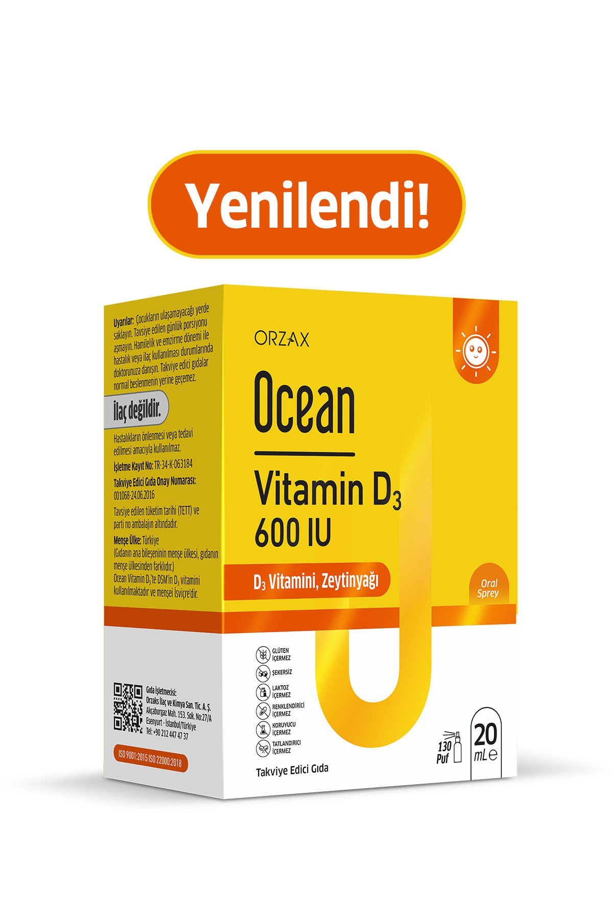 Vitamin D3 600 IU Sprey 20 ml